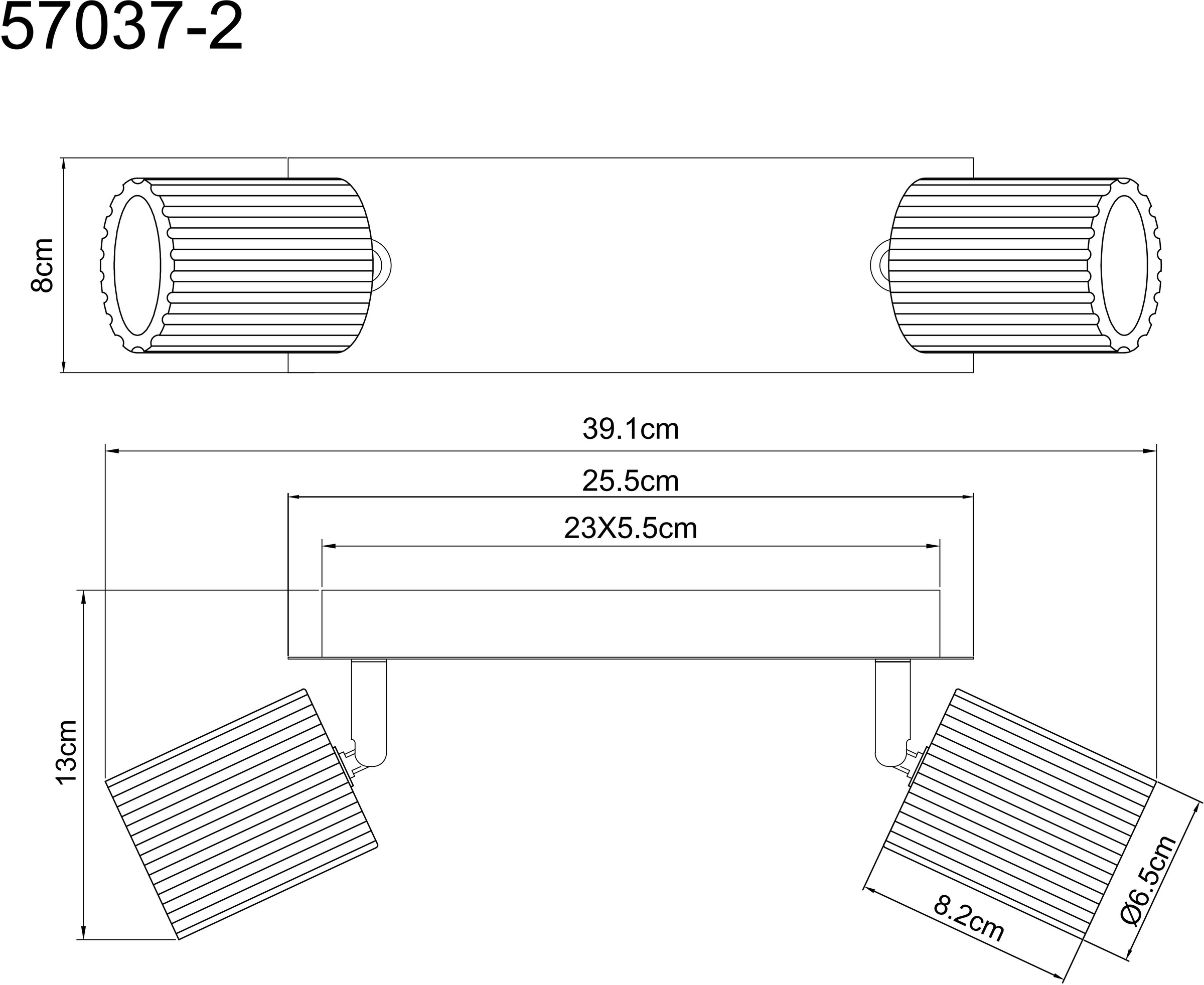 GLOBO LIGHTING Deckenstrahler »WENZEL« GU10 1 Stk. Spot Deckenspot Flur Schlafzimmer Wohnzimmer