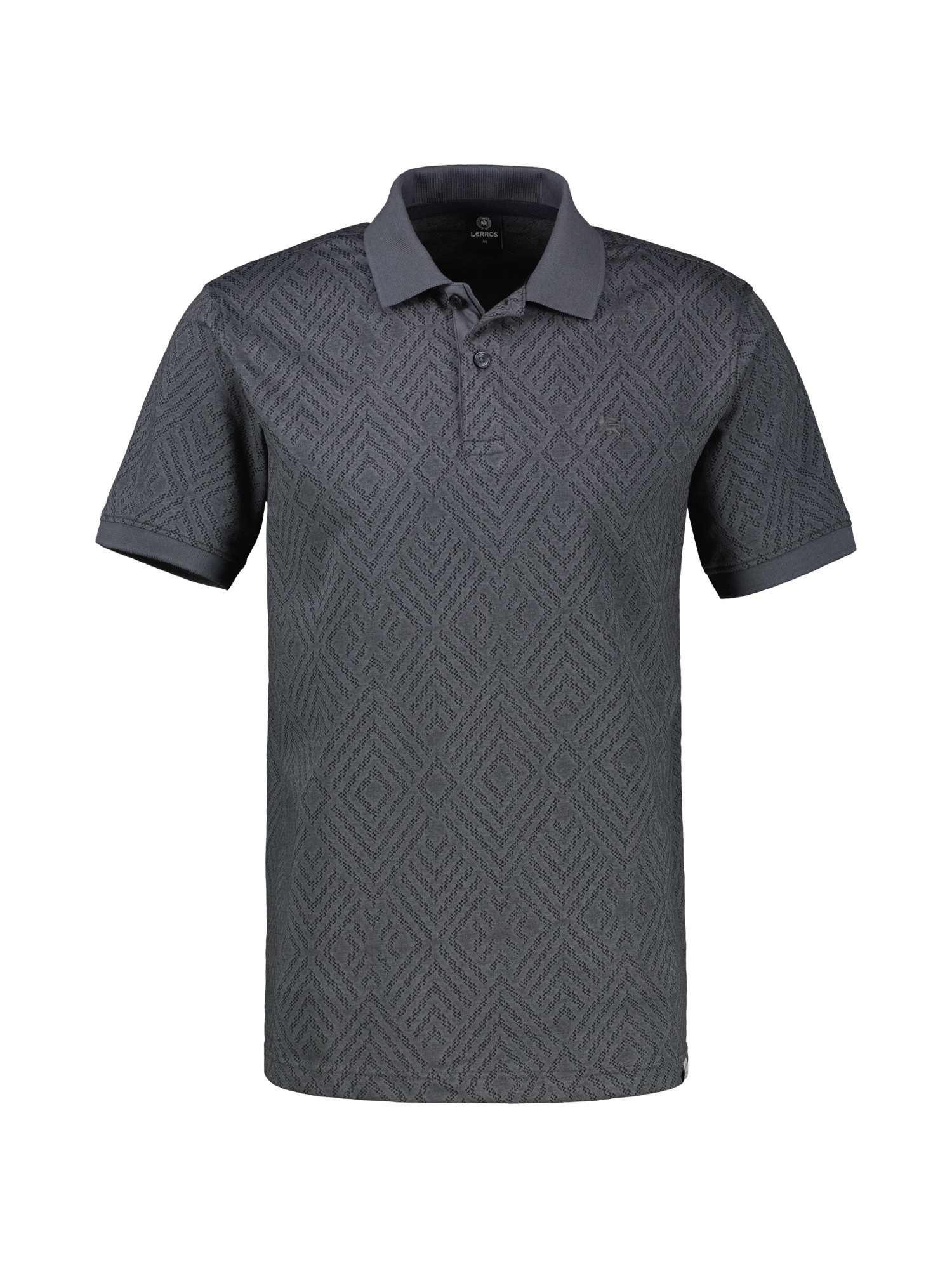 LERROS Poloshirt »Poloshirt mit rautenförmigem Jaquard-Muster in 2-Tone-Optik«