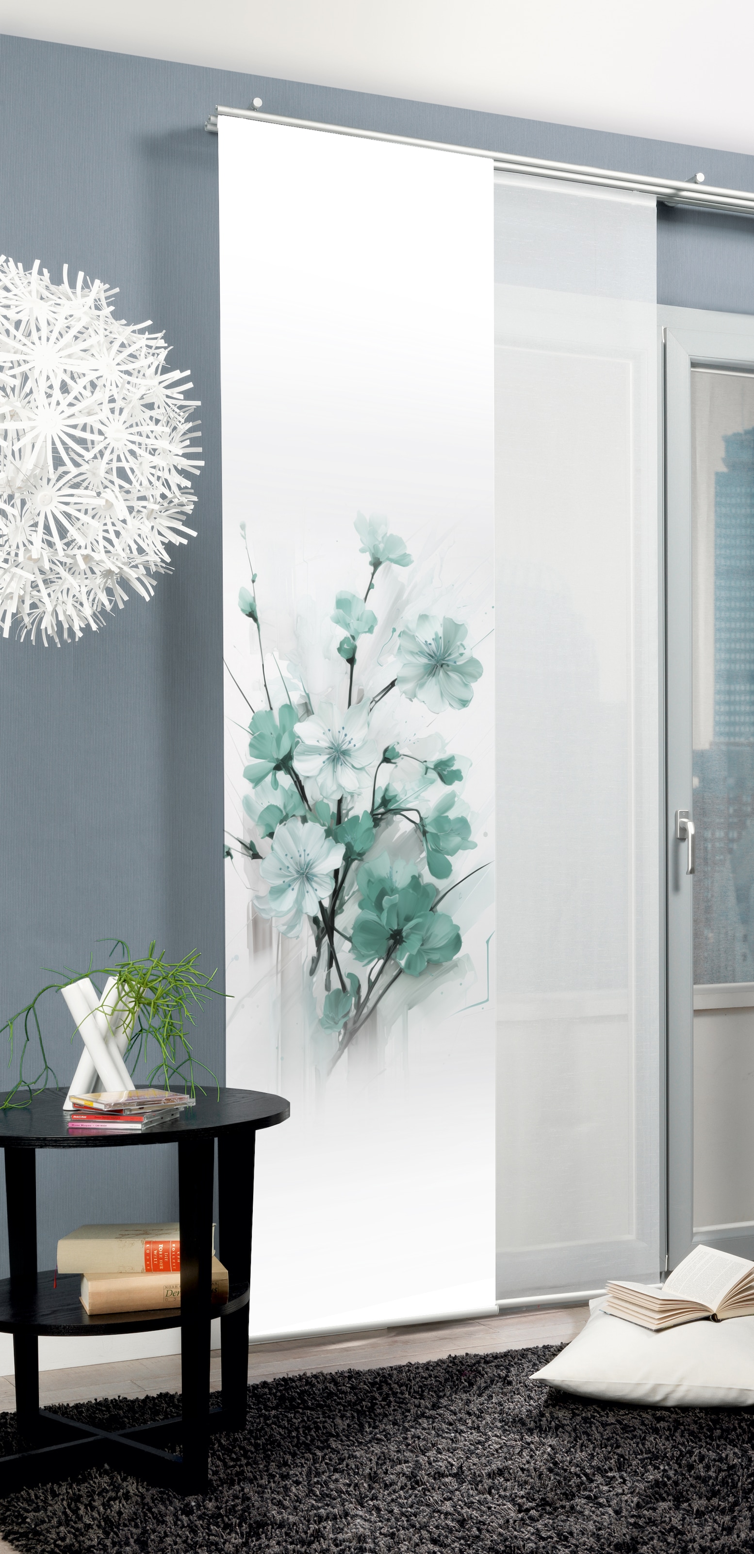 HOME WOHNIDEEN Schiebegardine "LOTUS" Paneelwagen 1 Stk. tlg. Schiebewand S günstig online kaufen