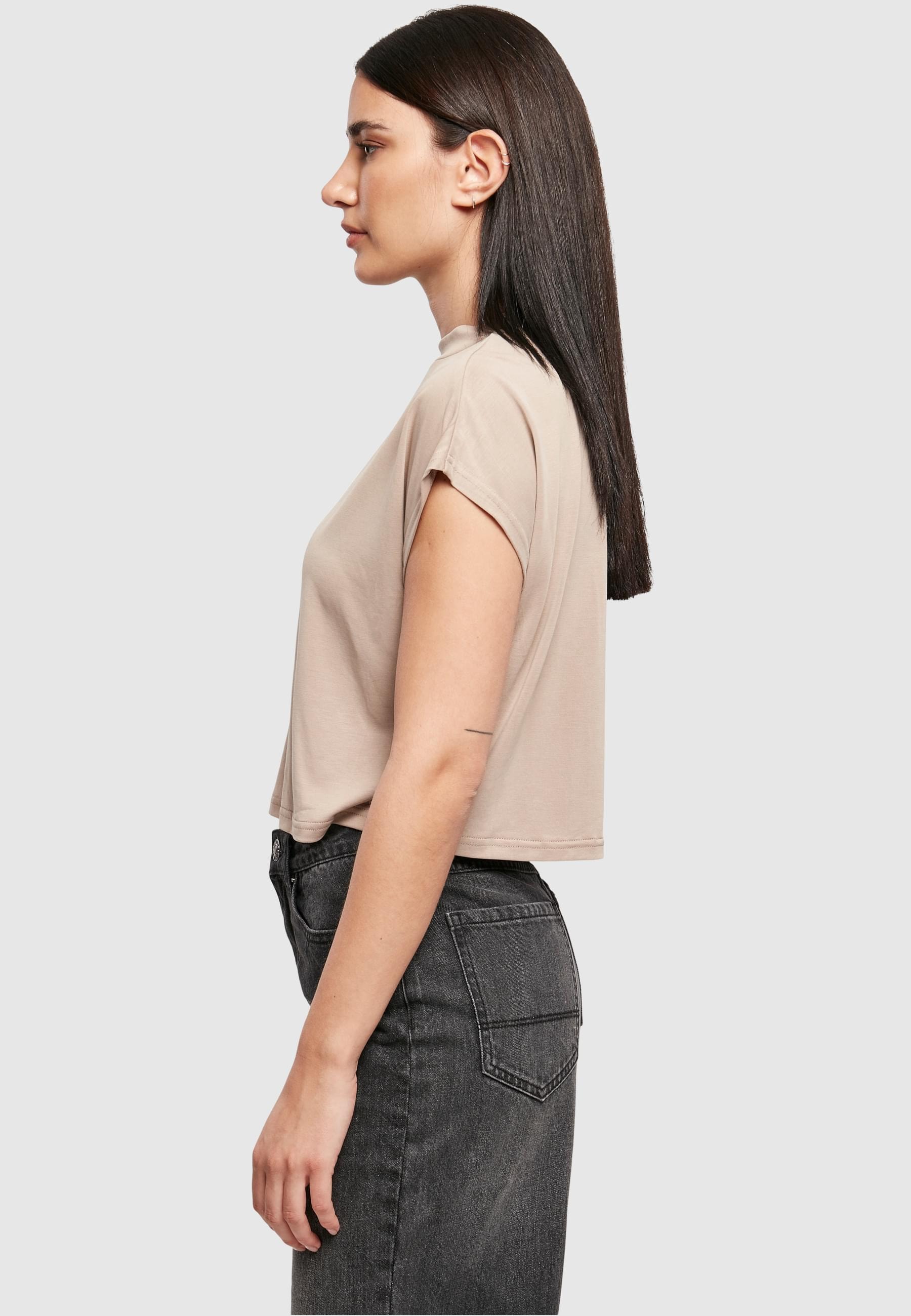 URBAN CLASSICS T-Shirt »Urban Classics Damen Ladies Modal Short Tee«, (1 tlg.)