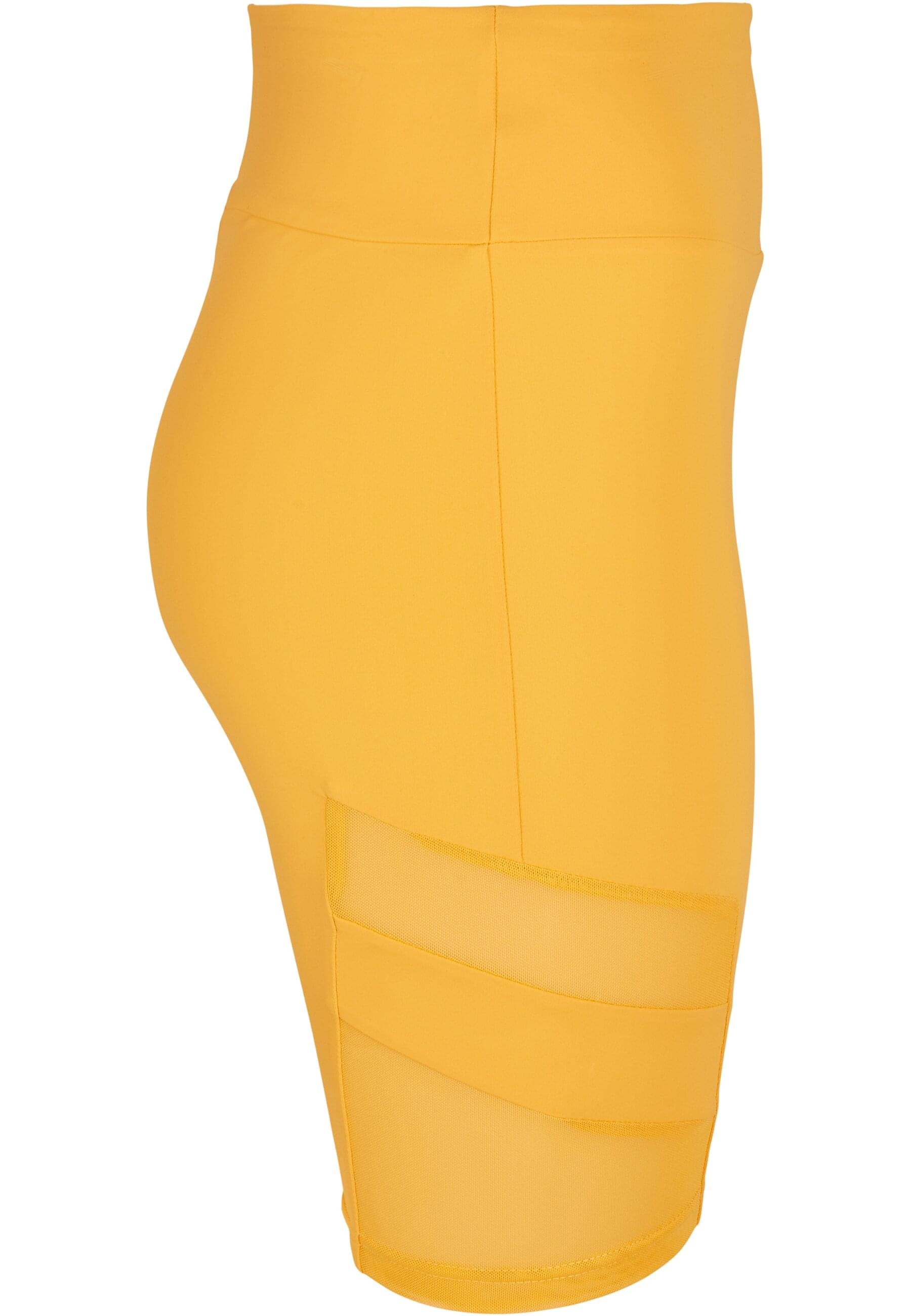 URBAN CLASSICS Stoffhose »Urban Classics Damen Ladies High Waist Tech Mesh Cycle Shorts«, (1 tlg.)