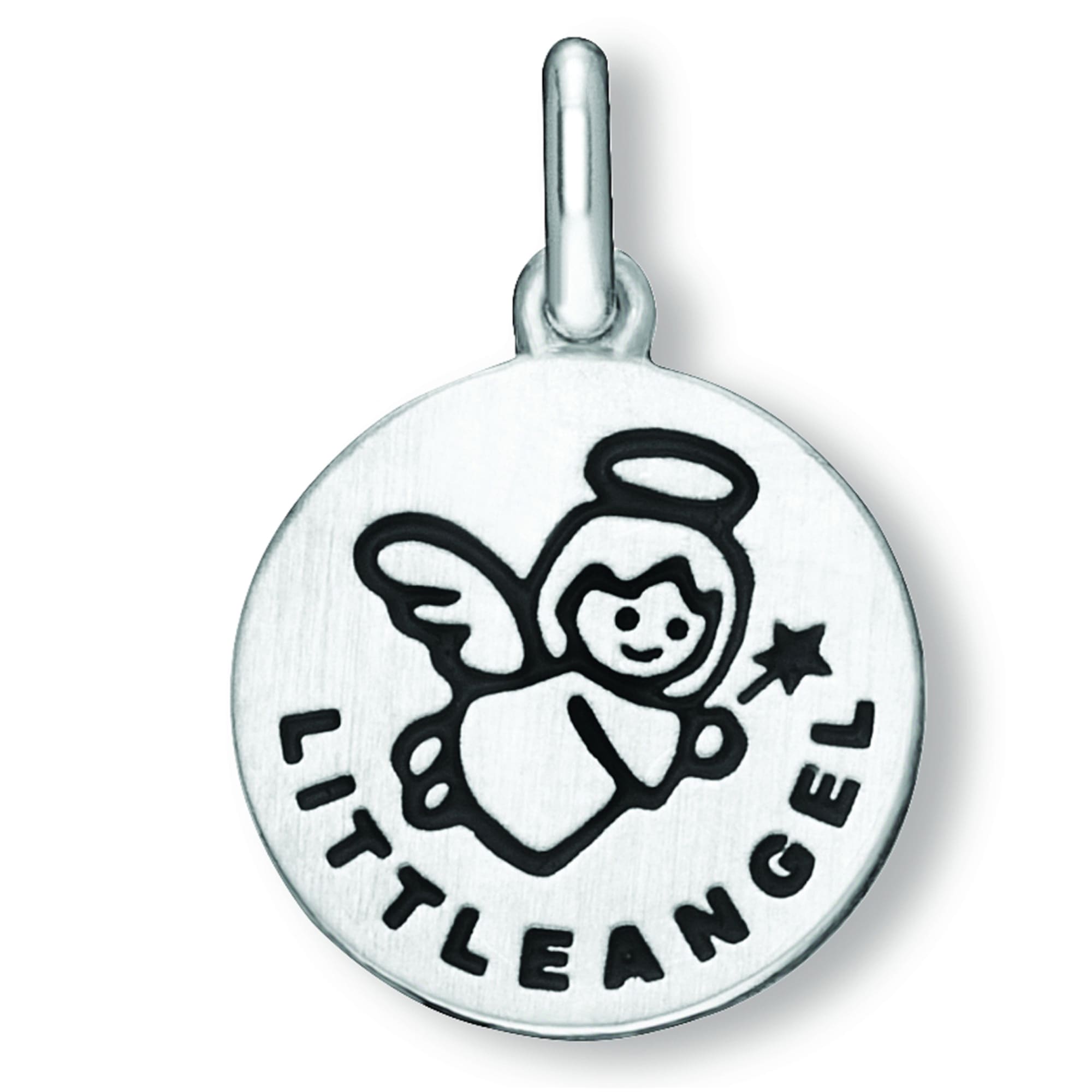 ONE ELEMENT Kette mit Anhänger »Little Angel Anhänger aus 925 Silber Ø 12,5 mm«, Damen Schmuckset - Set mit verstellbarer Halskette