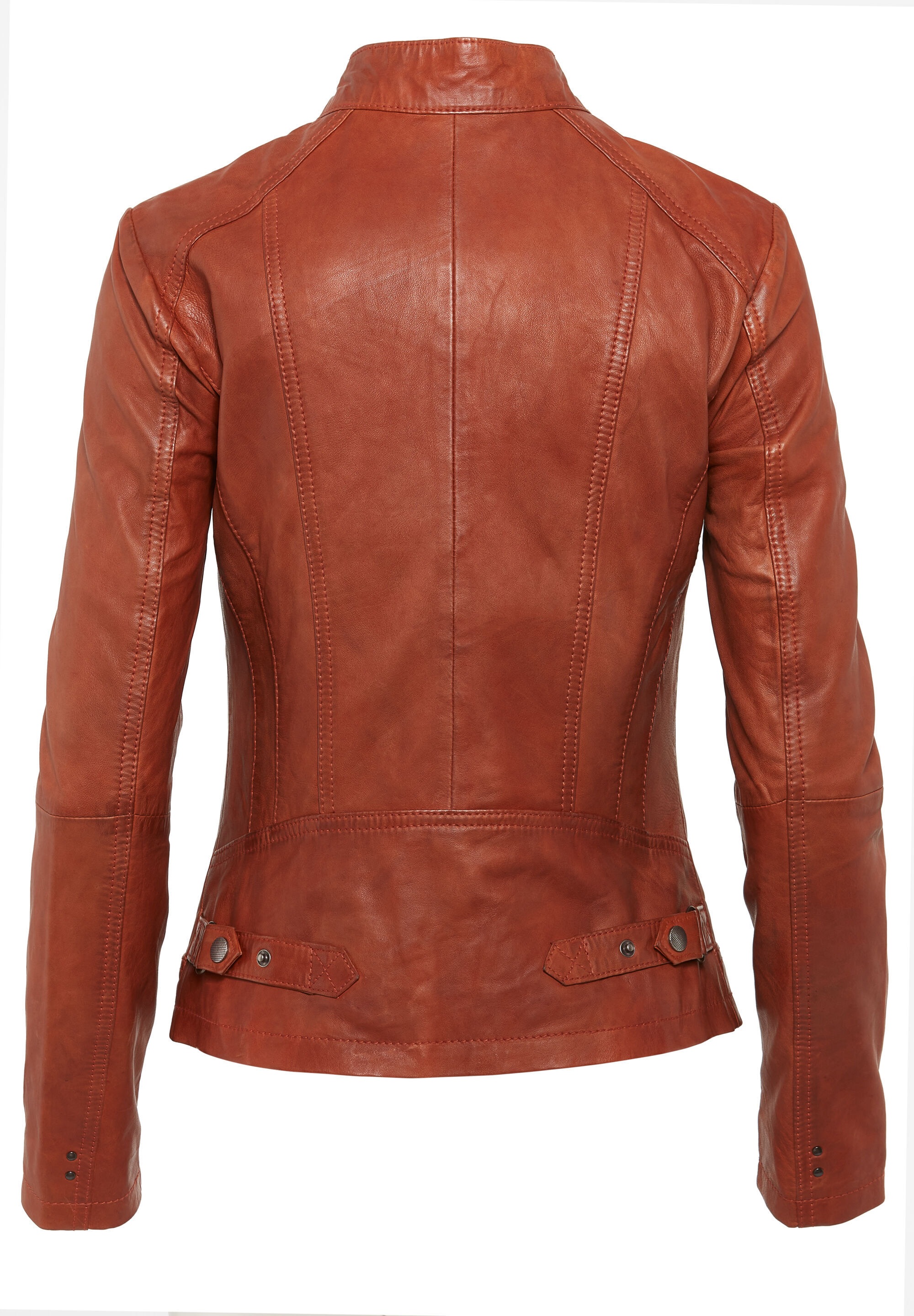 7eleven Bikerjacke »SECATIA« ohne Kapuze mit Ziernähten