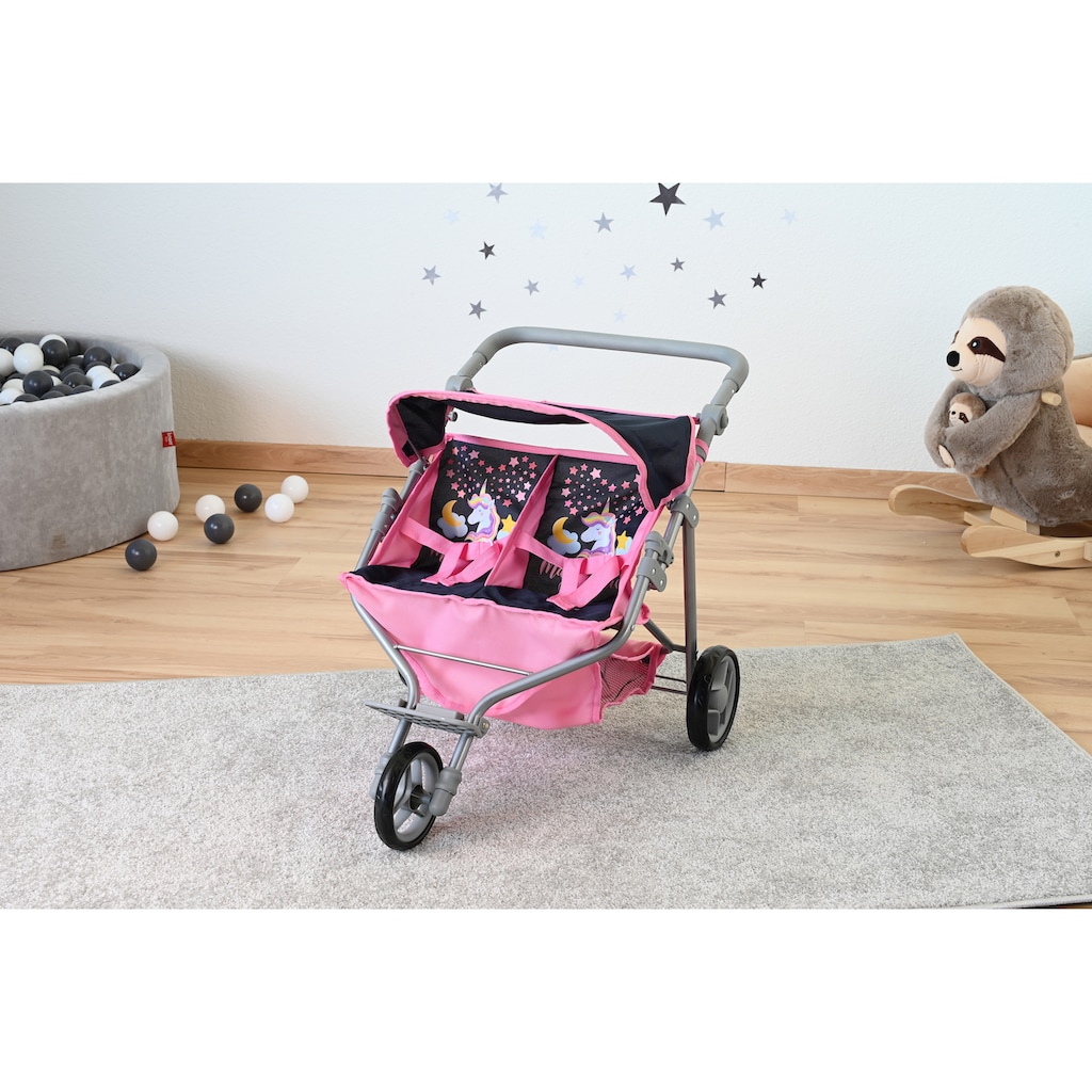 Knorrtoys® Puppen-Zwillingsbuggy »Duo - Magic Unicorn«