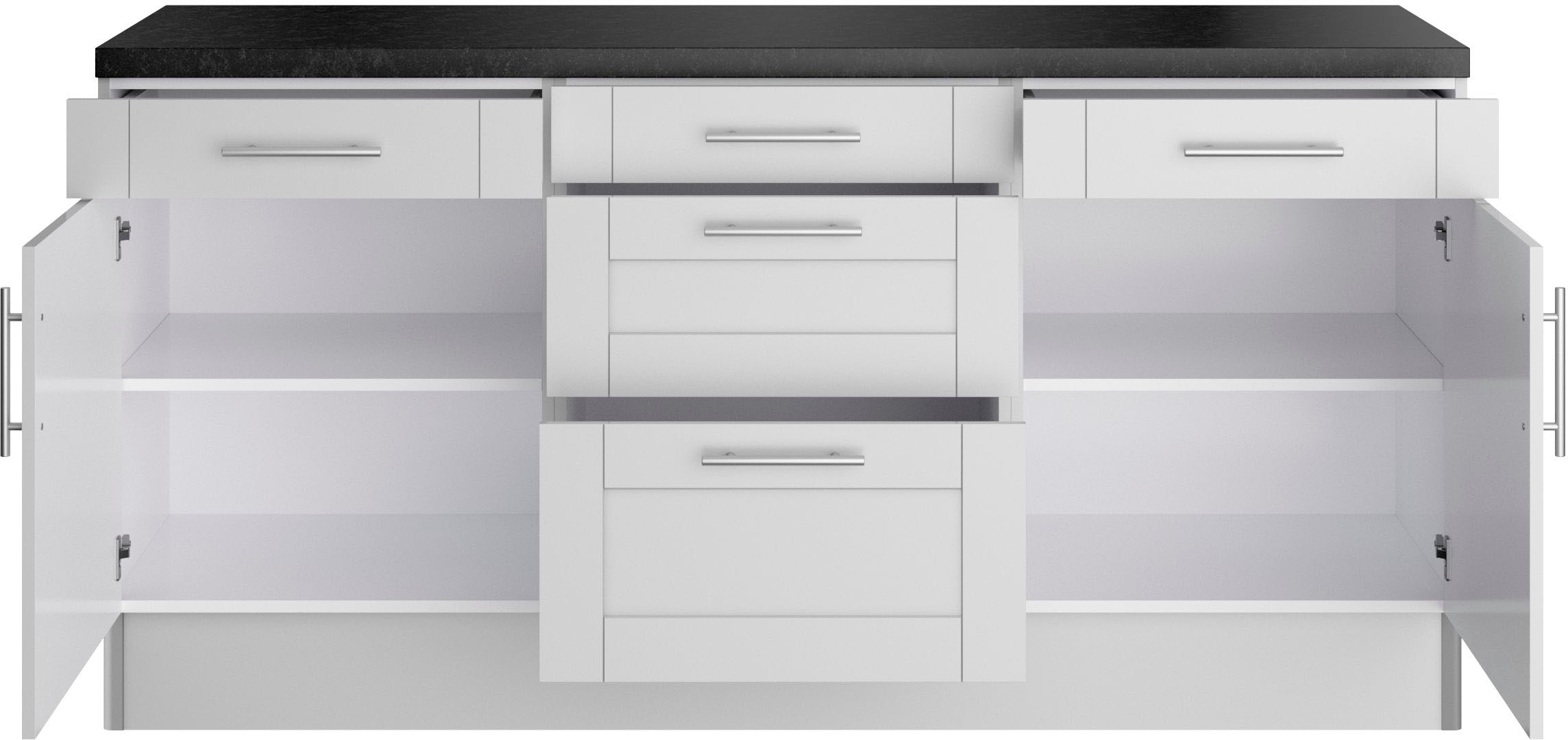 KOCHSTATION Küche »KS-Ahus«, 180 cm breit, ohne E-Geräte, Soft Close Funktion, MDF Fronten