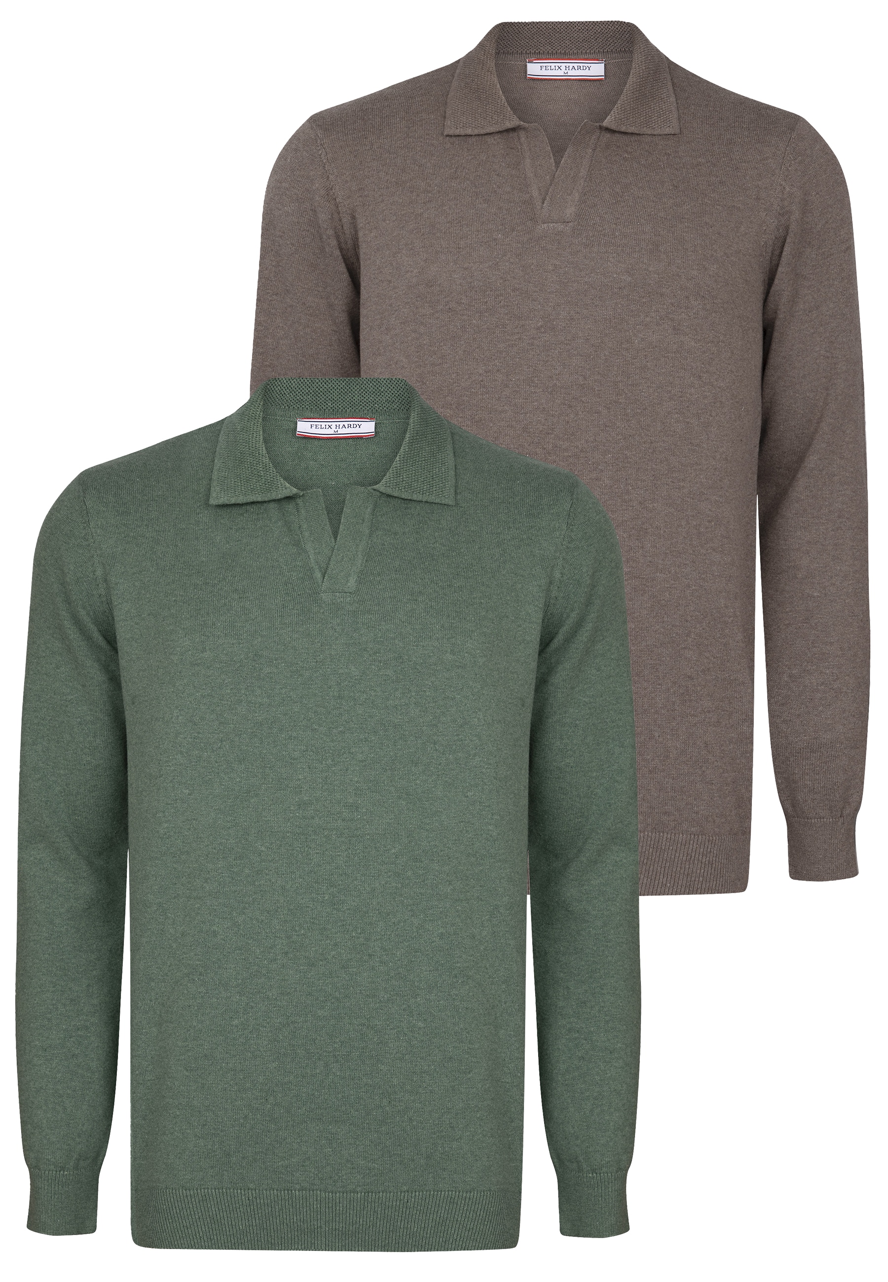 Felix Hardy Polokragenpullover "Pullover mit Polo-Kragen 2er-Pack" günstig online kaufen