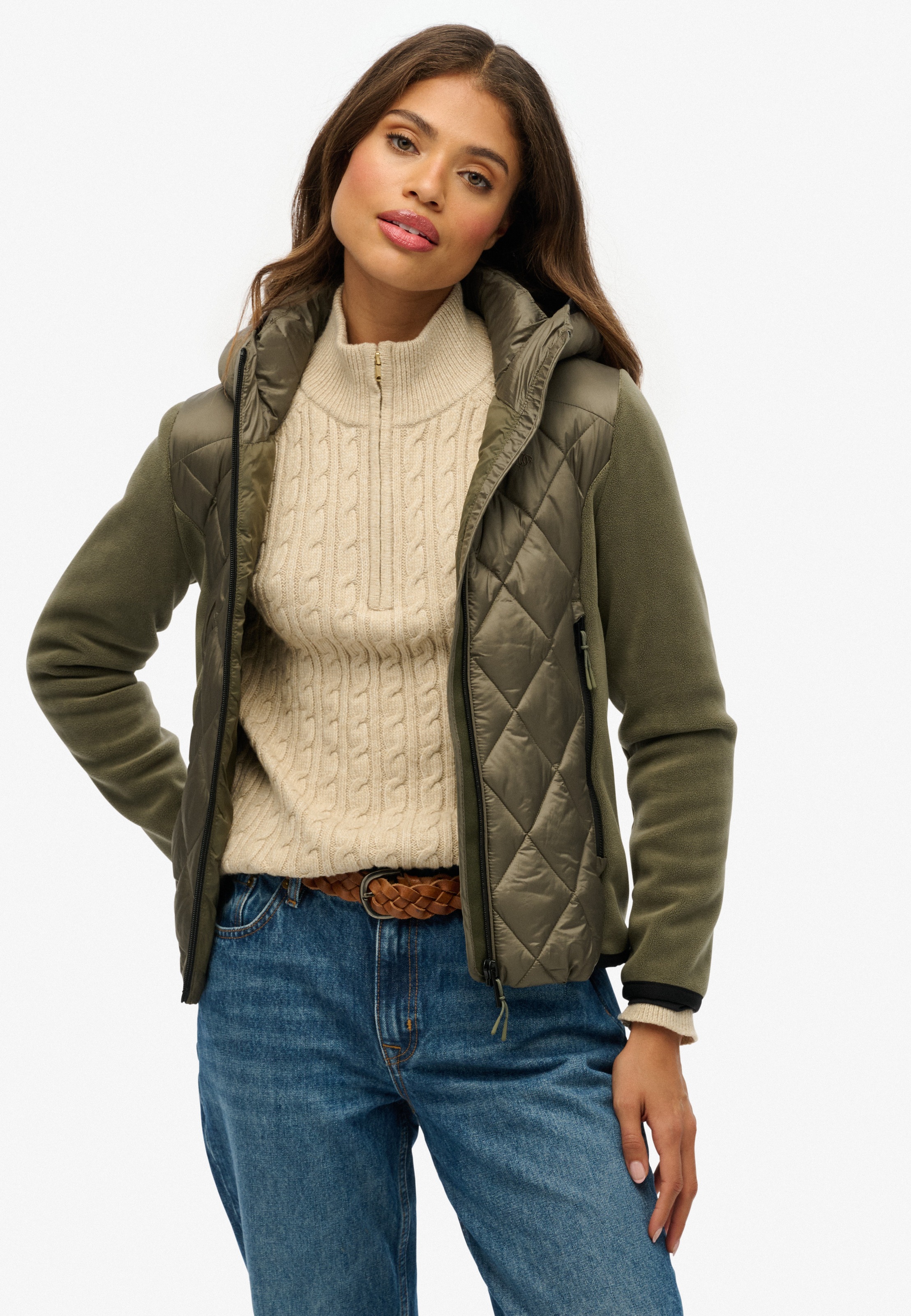 Superdry Steppjacke "HOODED HERITAGE STORM JACKET" günstig online kaufen
