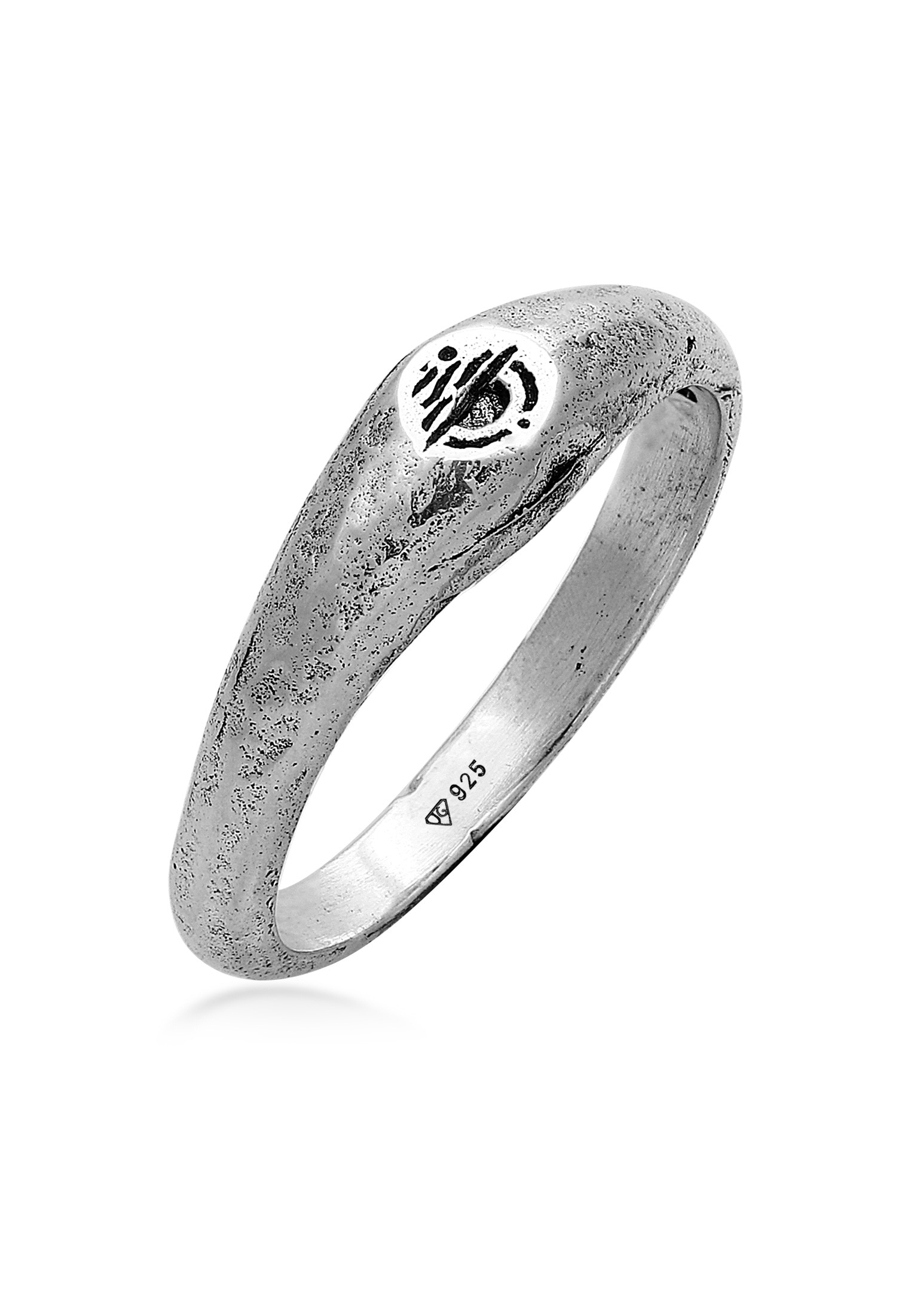 "Siegelring HAZE & GLORY ""Ring Herren Siegelring Sundowner 925 Silber"" Gr. 64, silber, Fingerringe, Herren, 64, ohne Stein, Silber 925
