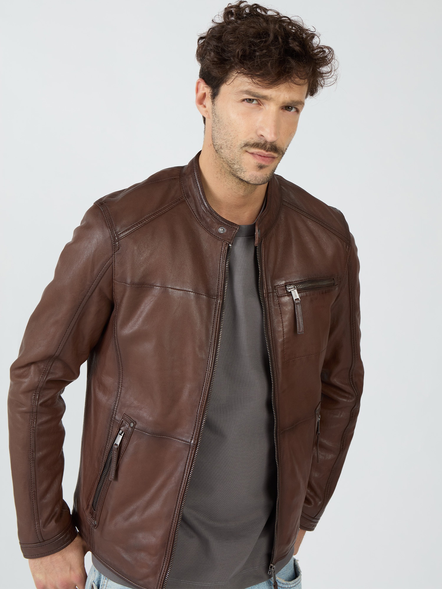 MUSTANG Lederjacke "31020238" günstig online kaufen