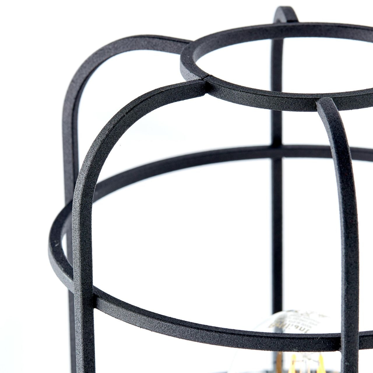 Brilliant Tischleuchte »Gwen«, 1 flammig, Leuchtmittel E27 | ohne Leuchtmittel, 26,5 cm Höhe, Ø 20 cm, E27, Metall/Holz, antik holz/schwarz korund