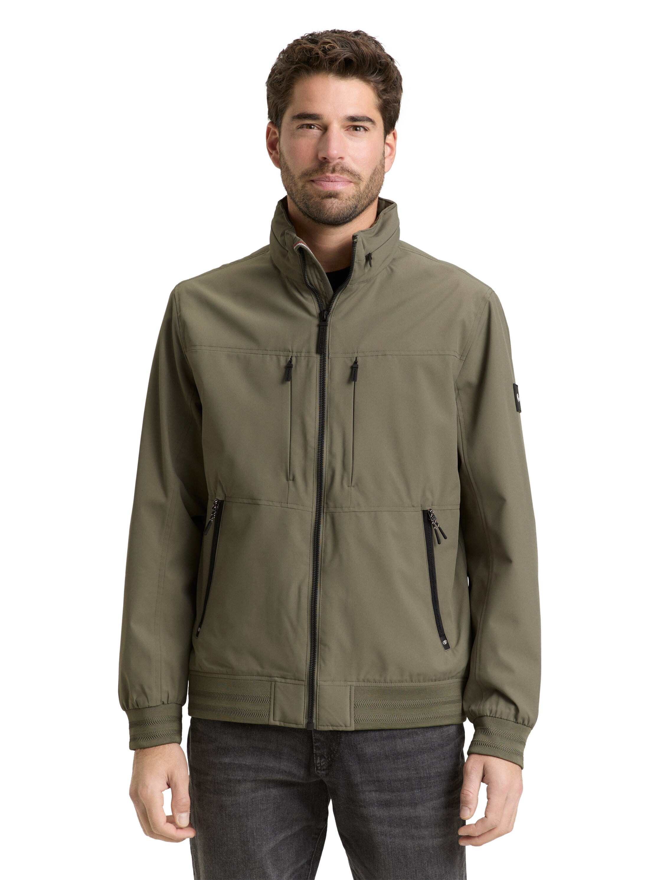 TOM TAILOR Blouson mit Kapuze mit elastischem Bund