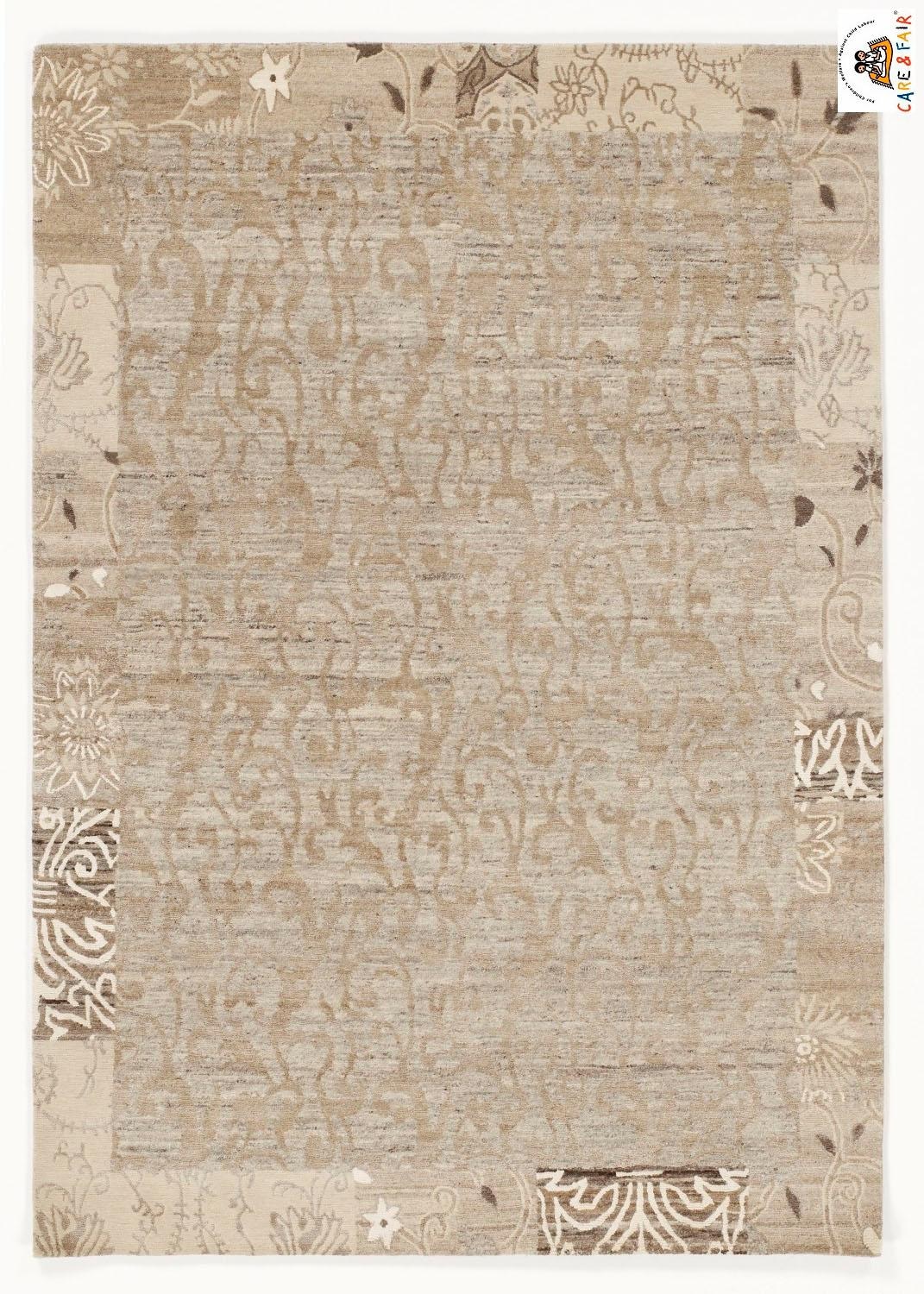 OCI DIE TEPPICHMARKE Teppich "SilkNatini Border" rechteckig 20 mm Höhe hand günstig online kaufen