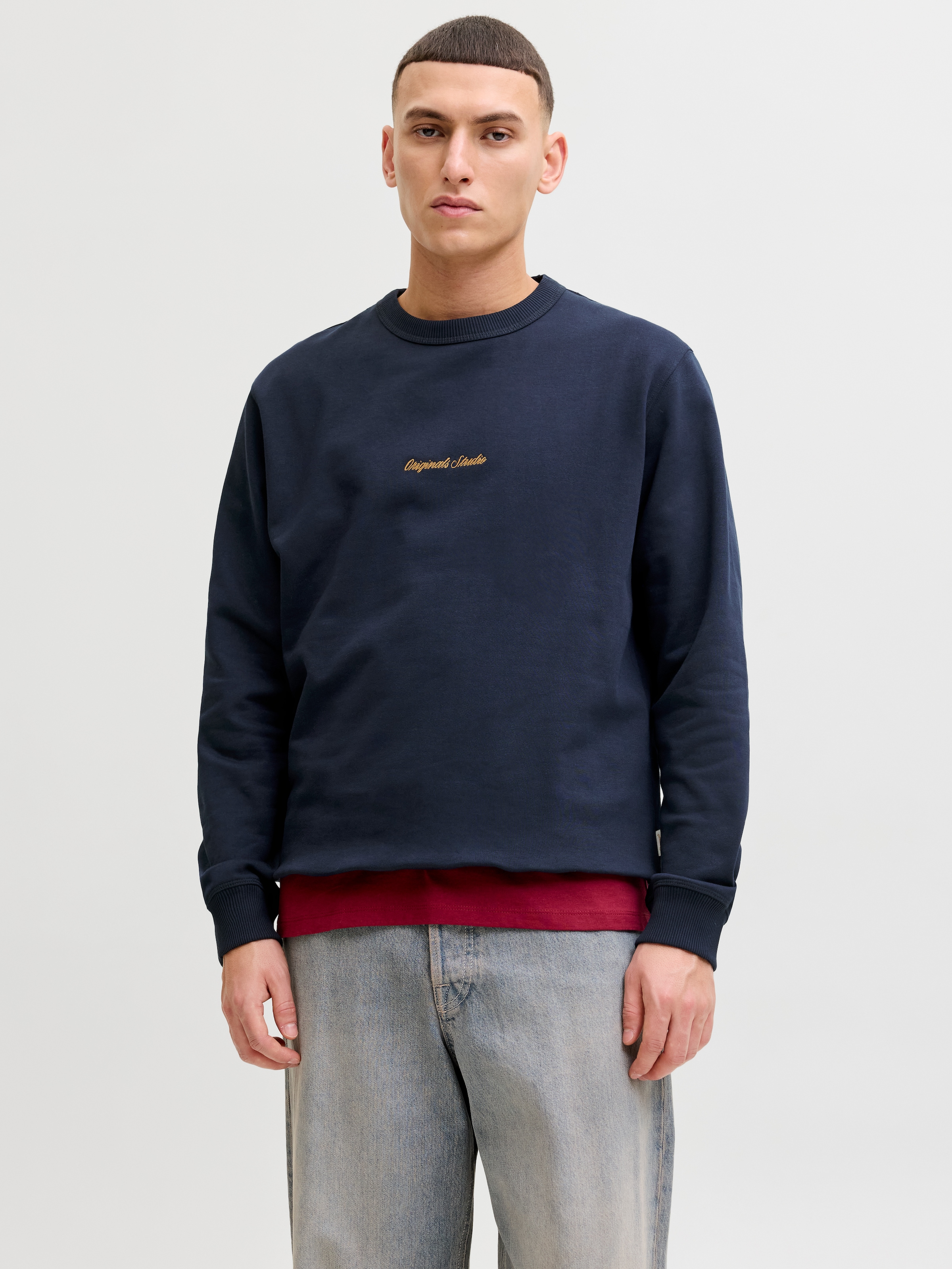 Jack & Jones Sweatshirt "JORNORREBRO EMB SWEAT CREW NOOS", mit Logo Print günstig online kaufen