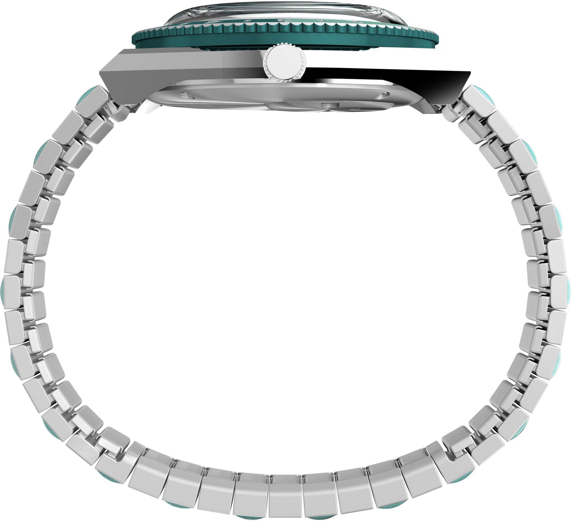 Timex Quarzuhr »DIVER INSPIRED«, Armbanduhr, Damenuhr, Datum, Leuchtzeiger, Flexband, Zugband