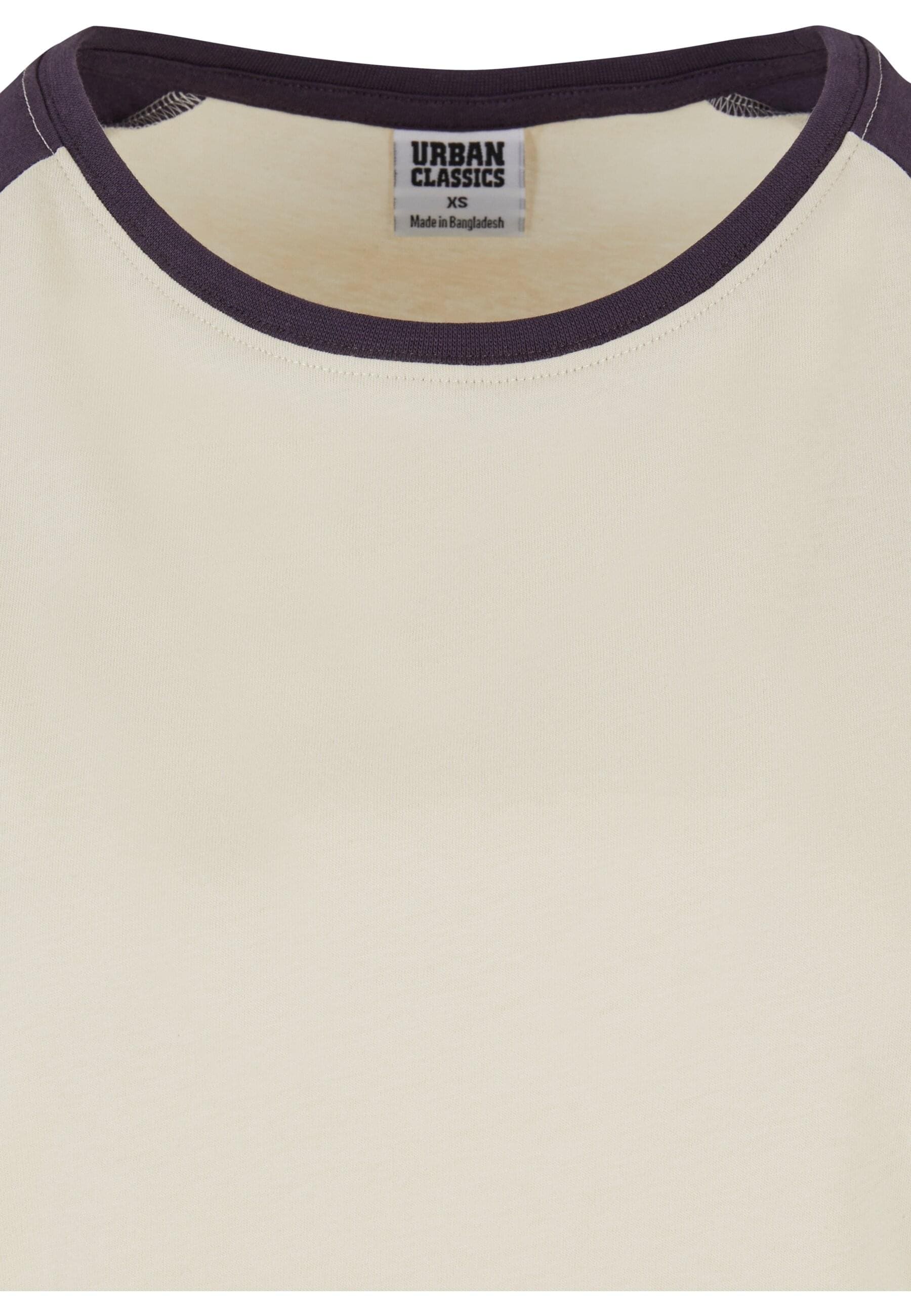 URBAN CLASSICS Kurzarmshirt »Urban Classics Damen Ladies Contrast Raglan Tee«, (1 tlg.)