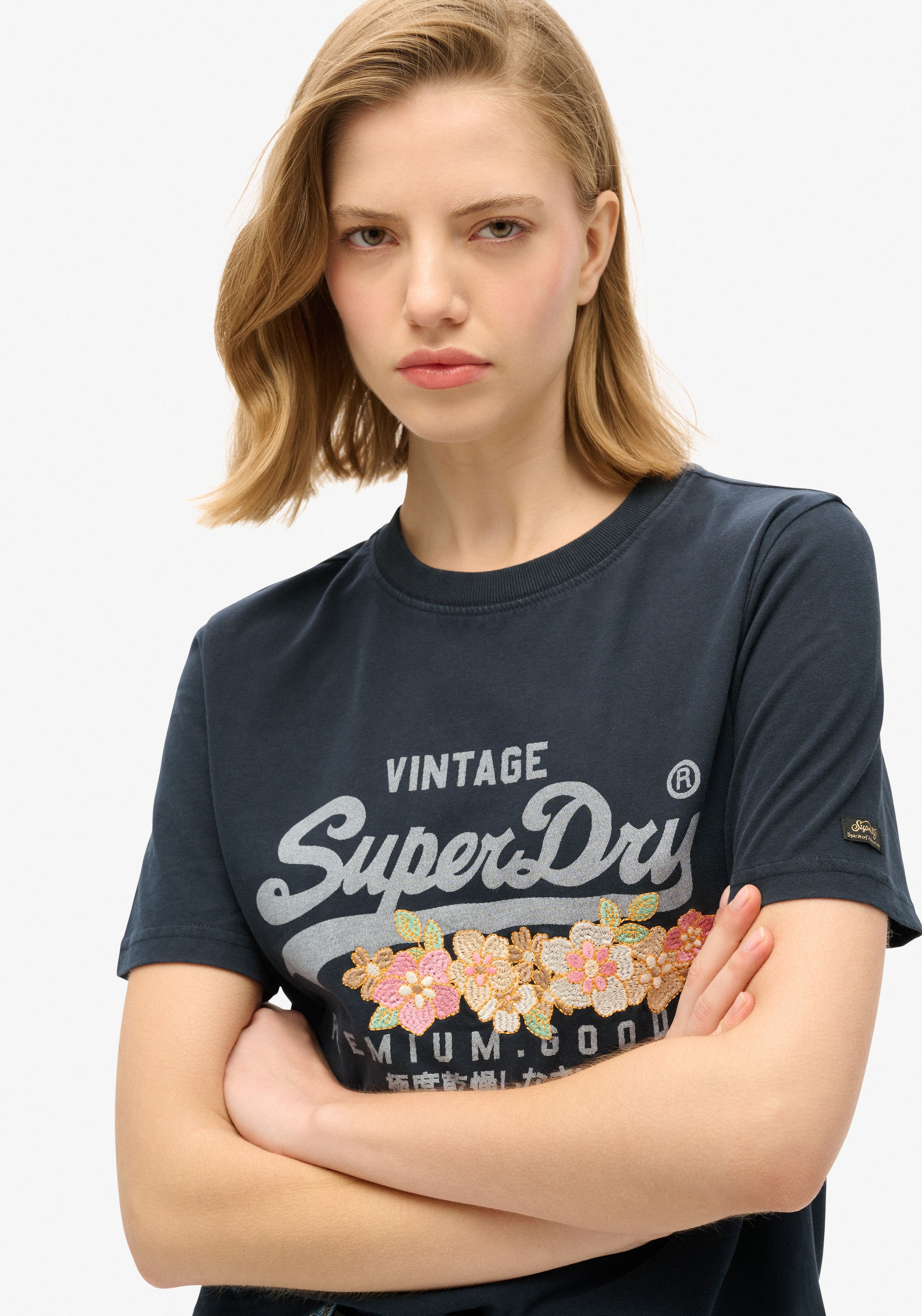 Superdry Print-Shirt "VINTAGE VL PREM G FLORAL TEE" günstig online kaufen