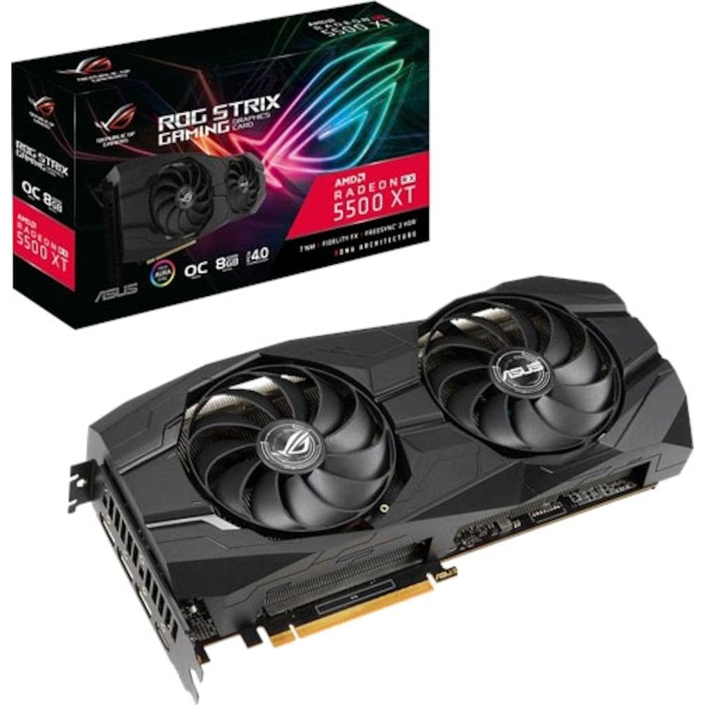 Asus Grafikkarte »ROG STRIX RX 5500XT O8G GAMING«, 8 GB, GDDR6