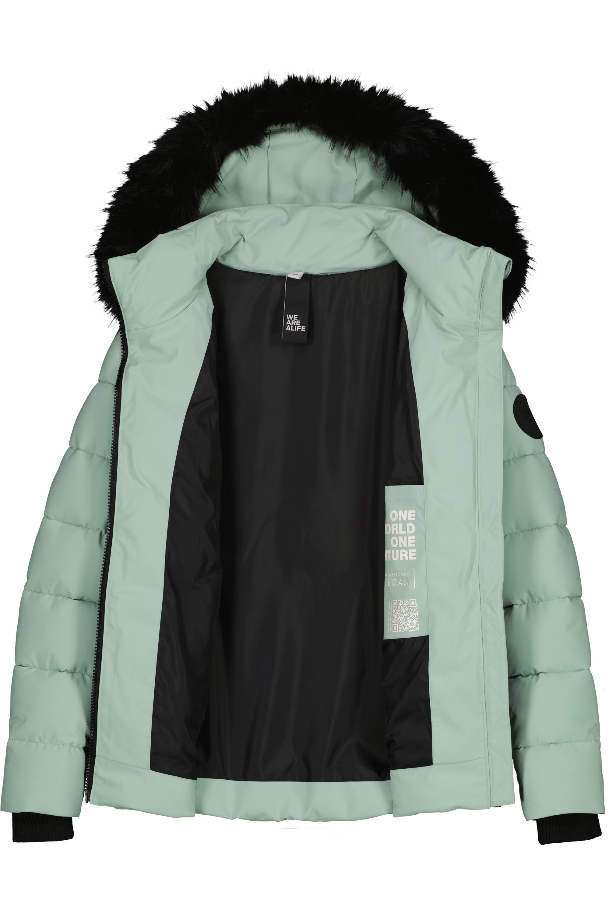 Alife & Kickin Winterjacke »Damen ZophiaAK A«, leicht taillierter Passform, Kapuze und Kunstfell sind abnehmbar