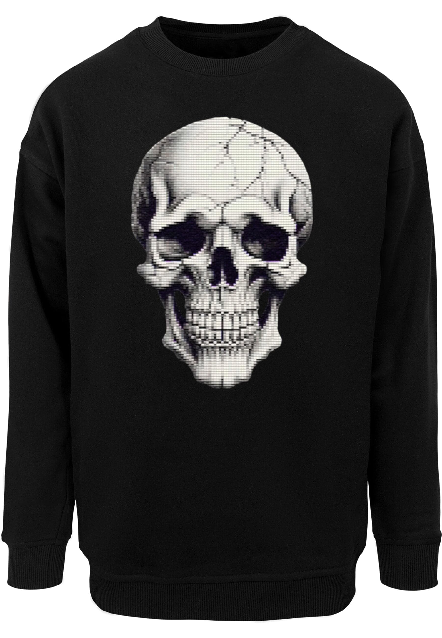 Merchcode Rundhalspullover "Merchcode Halloween - Skull Crewneck" 1 Stk. tl günstig online kaufen