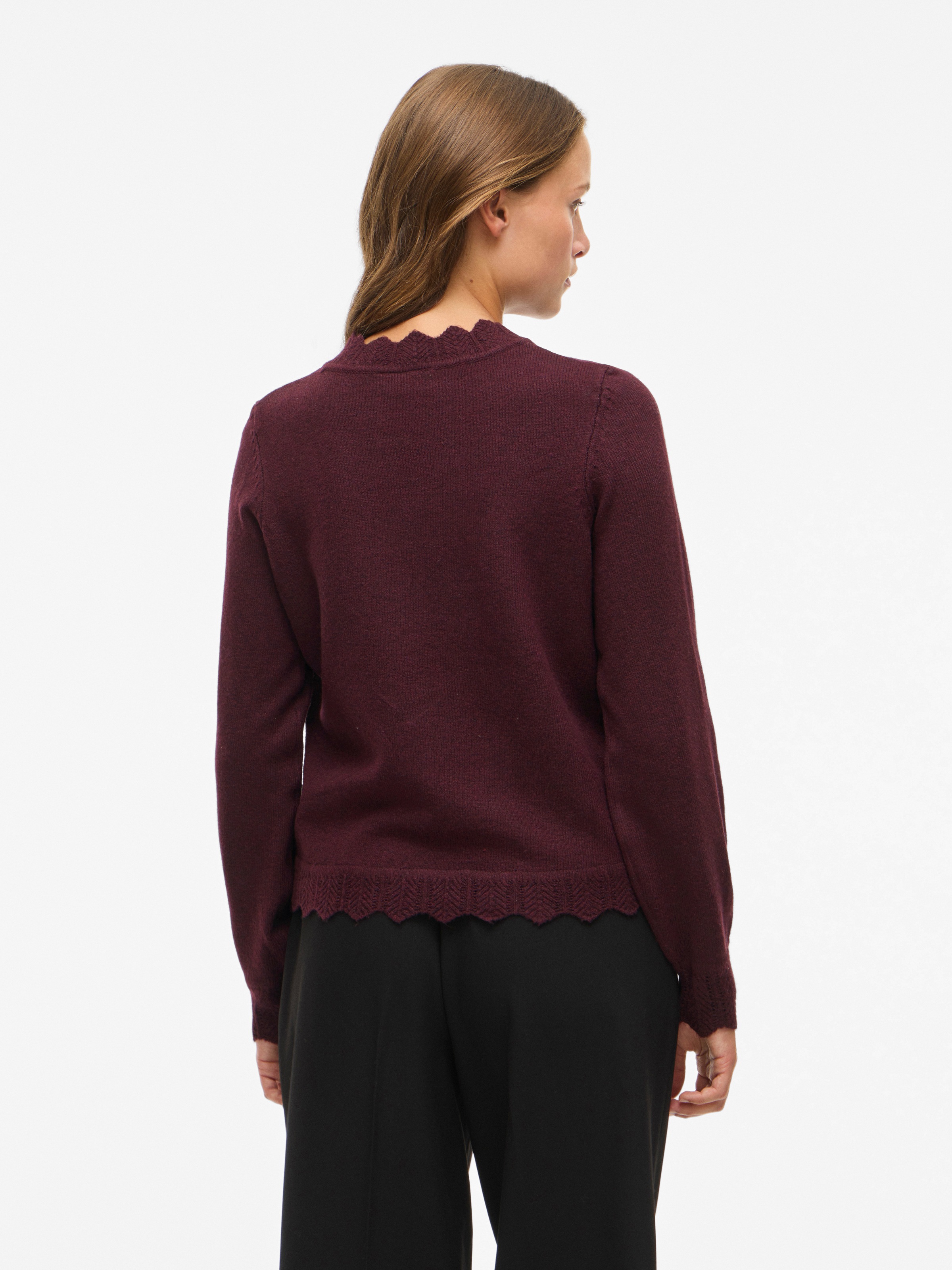 Vila Strickpullover "VINIKOLINA O-NECK L/S KNIT TOP - NOOS" günstig online kaufen