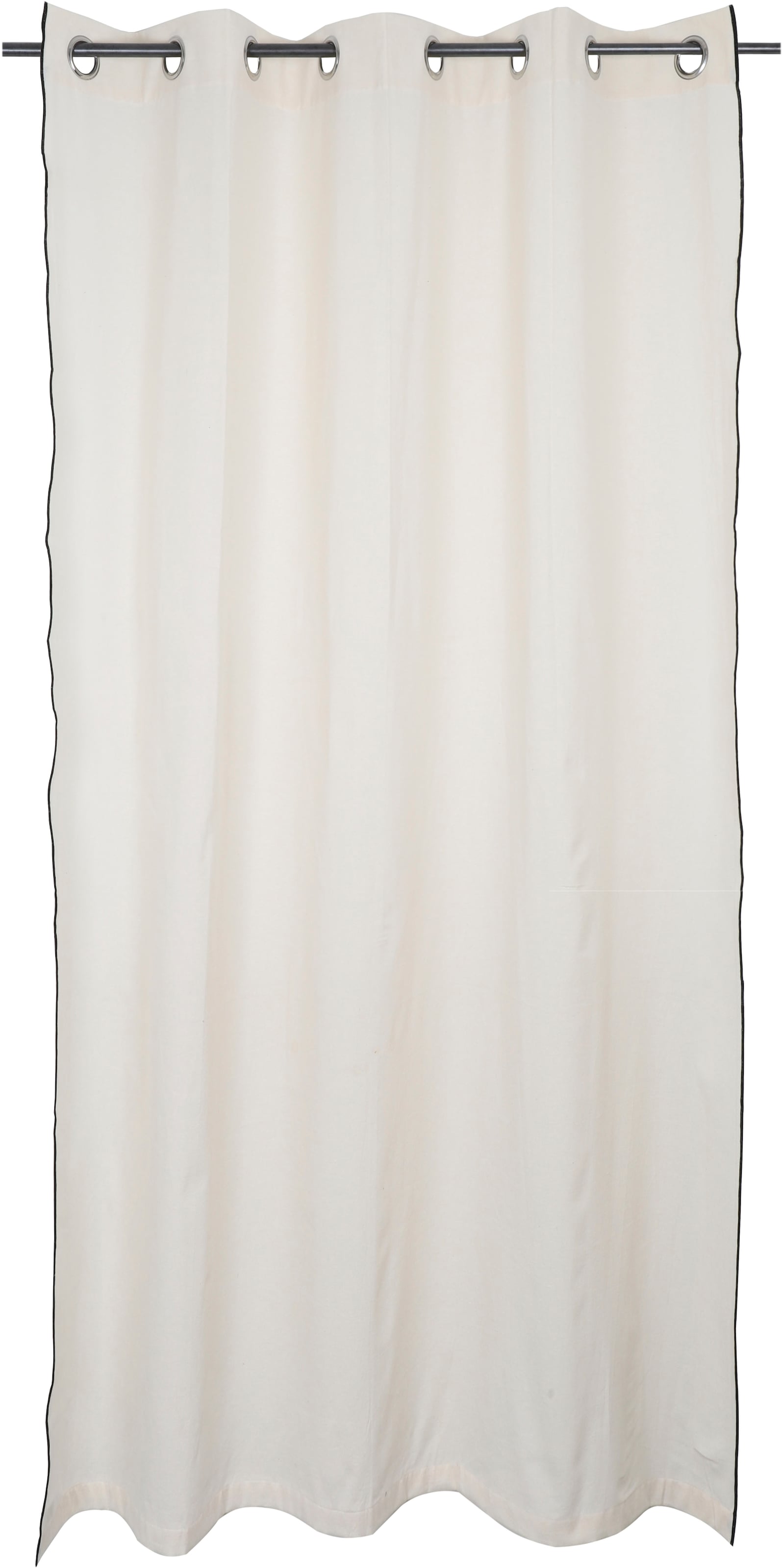 Große Auswahl andas Vorhang »Ellen«, (1 St.), mit BAUR Unifarben schwarzen | Größen verschiedene Overlocknaht