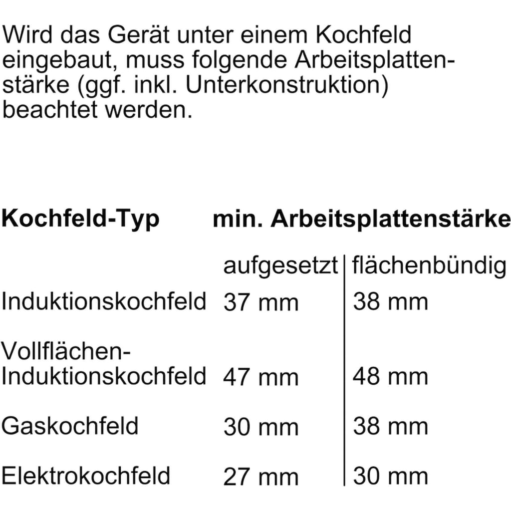 BOSCH Einbaubackofen »HBG632TS1«, 8, HBG632TS1, mit 3-fach-Teleskopauszug