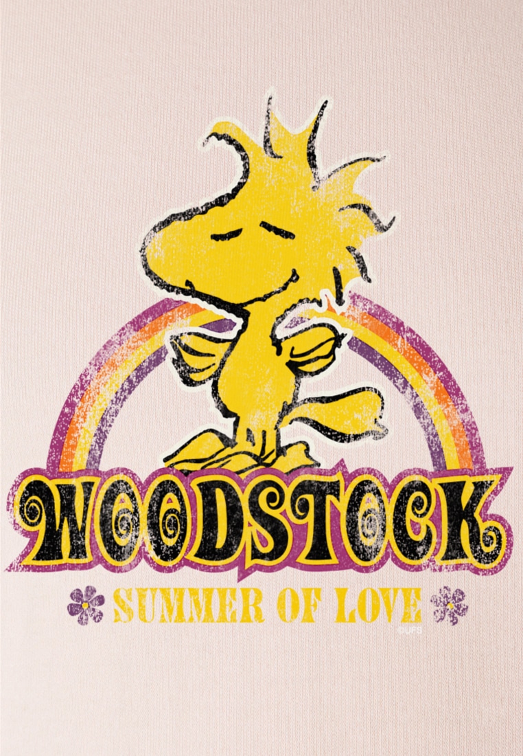 mit bestellen Summer T-Shirt »Woodstock Of LOGOSHIRT Snoopy - BAUR - Retro-Frontdruck Peanuts Love«, |