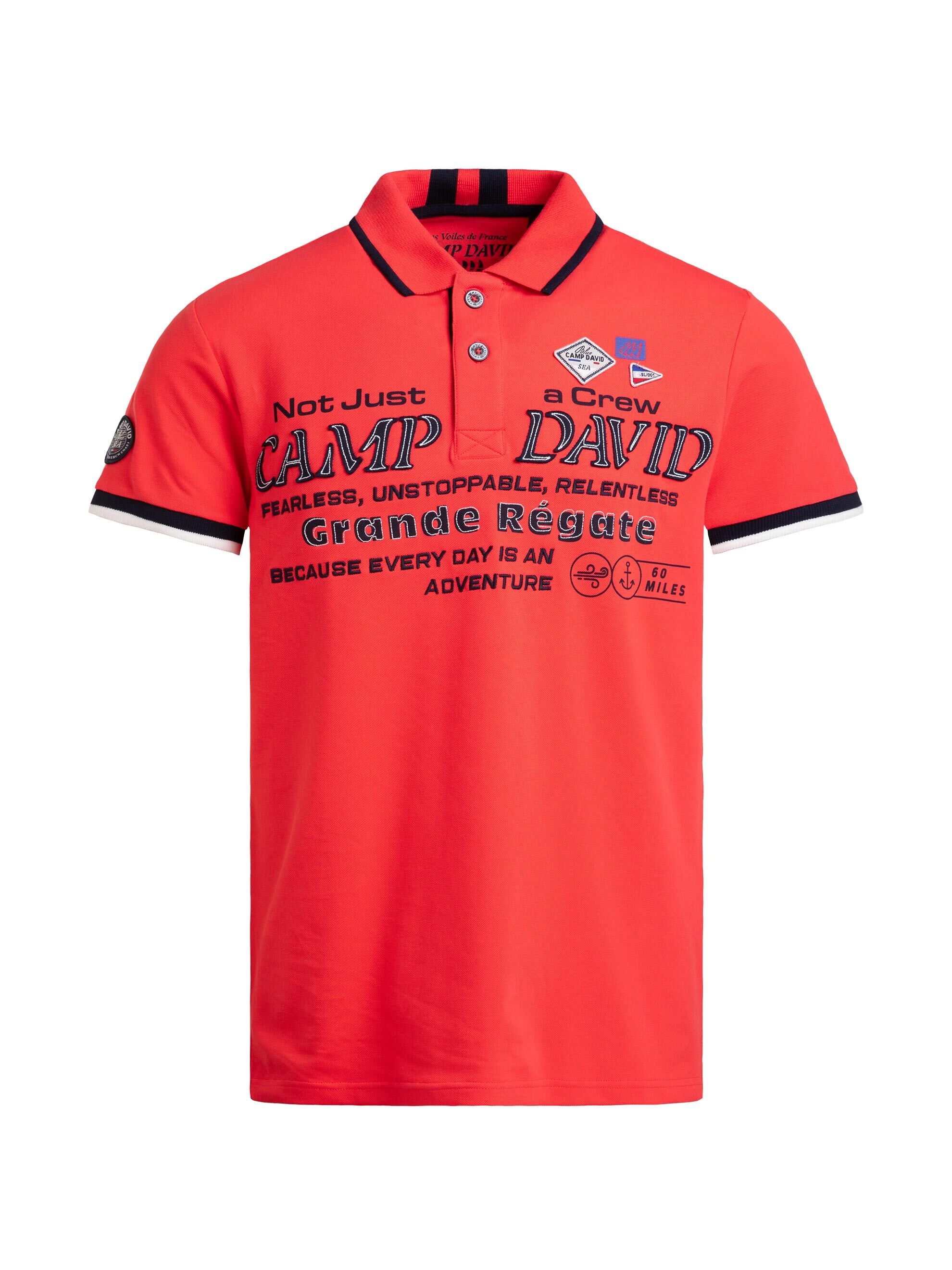 CAMP DAVID Poloshirt mit Baumwolle