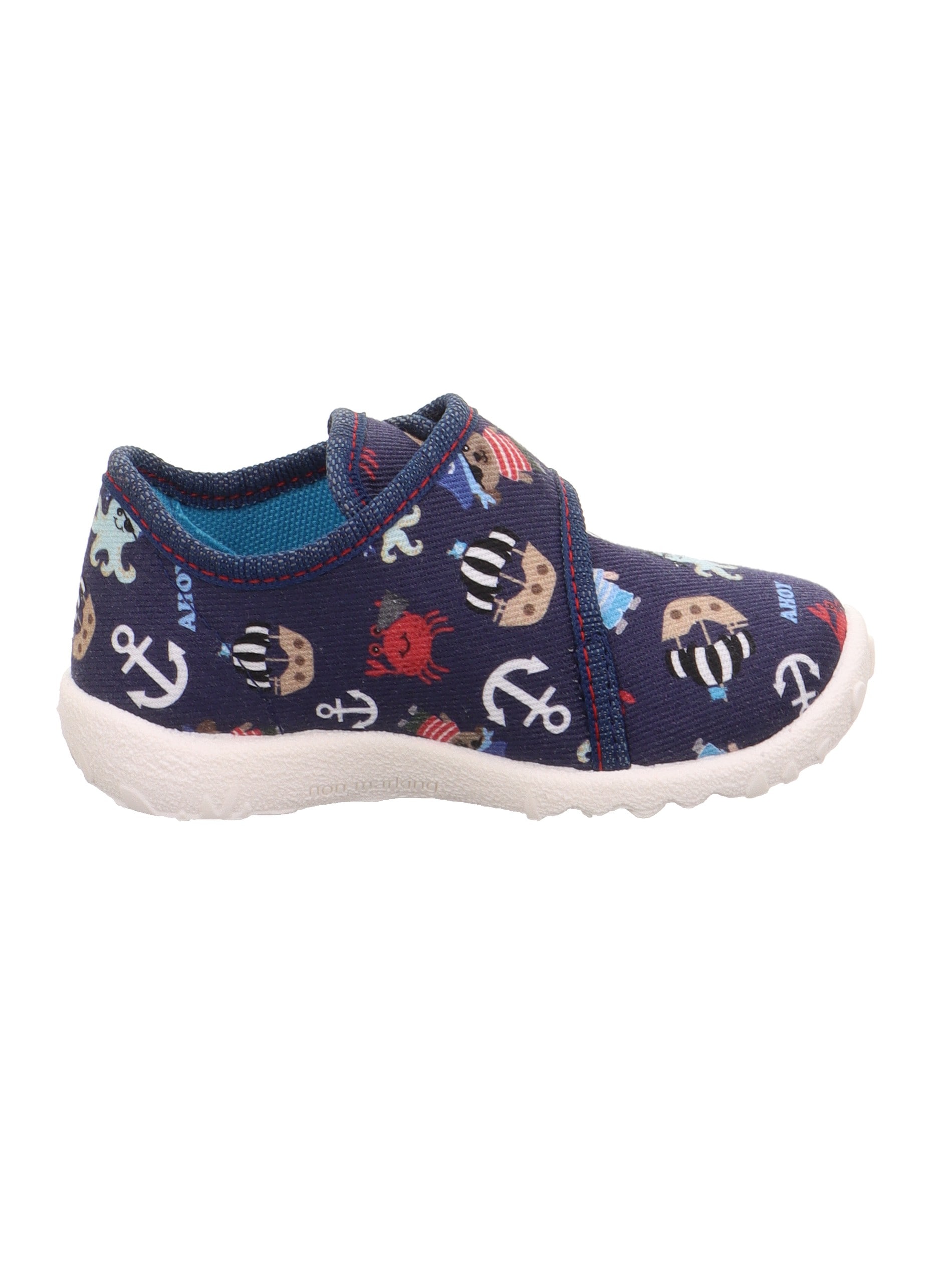 Superfit Hausschuh »SPOTTY WMS: mittel«  Klettschuh, mit süßem Motiv, Größenschablone zum Download