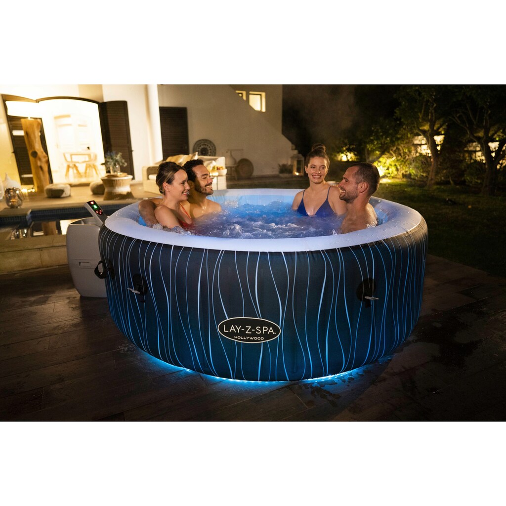 Bestway Whirlpool »LAY-Z-SPA® LED-Hollywood AirJet™«