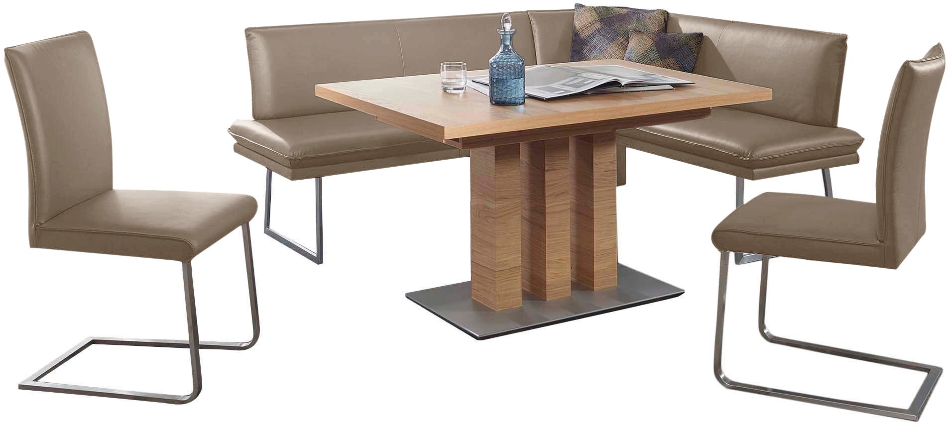 K+W Komfort & Wohnen Essgruppe "Santos III" 4 Stk. tlg. gepolsterte Eckbank günstig online kaufen