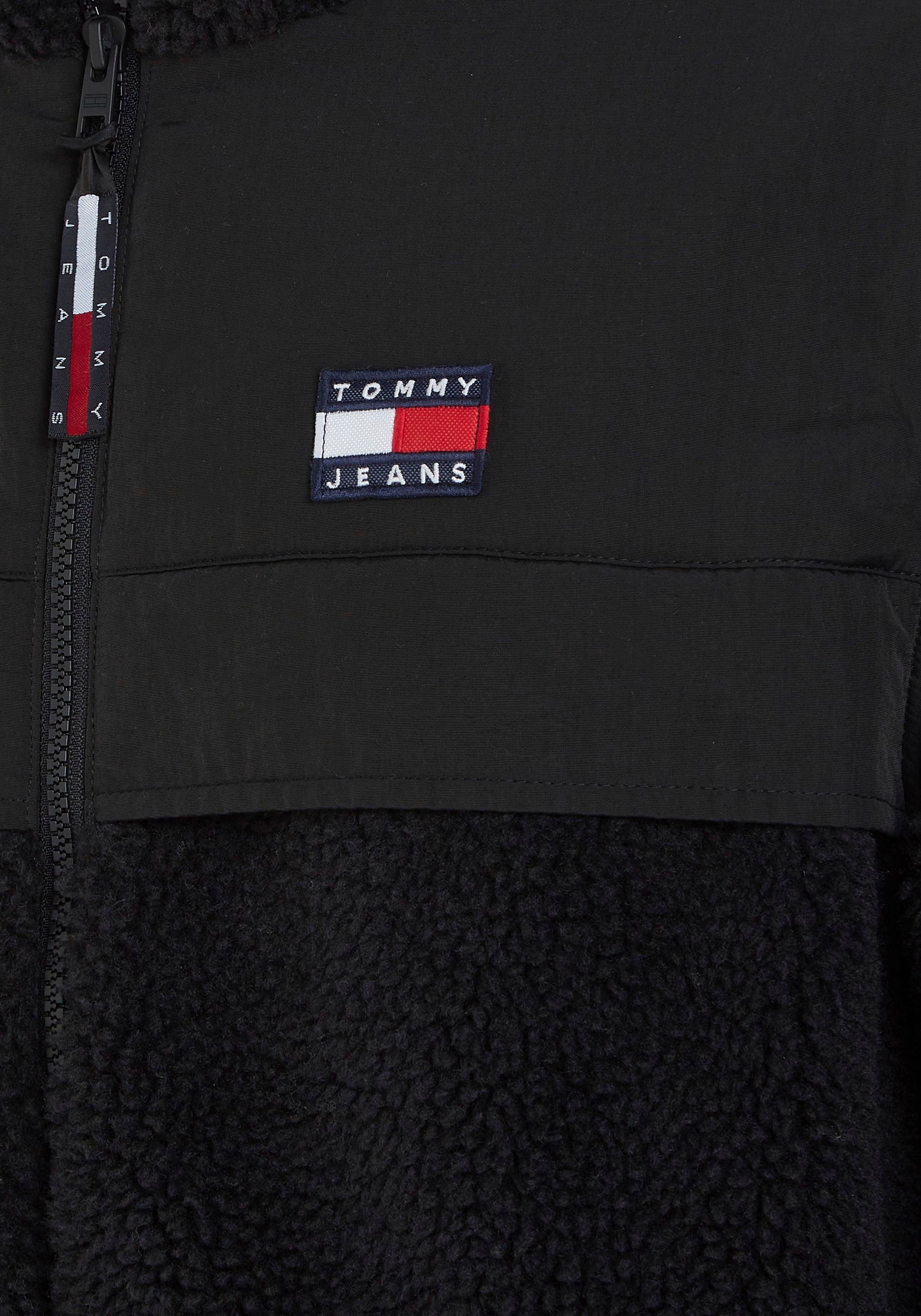 Tommy Jeans Tjm Cord Wool Mix Letterman - Black