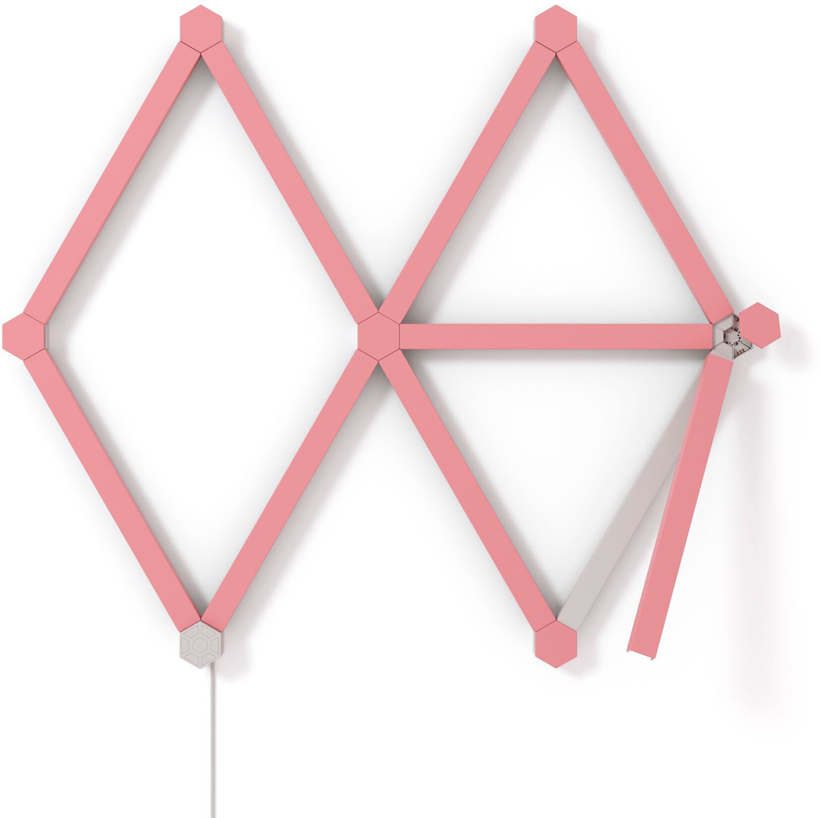 nanoleaf Dekolicht »Nanoleaf Lines Skin Pink Matte 9pcs«, 9 PK Dekorative Verkleidung für die Nanoleaf Lines