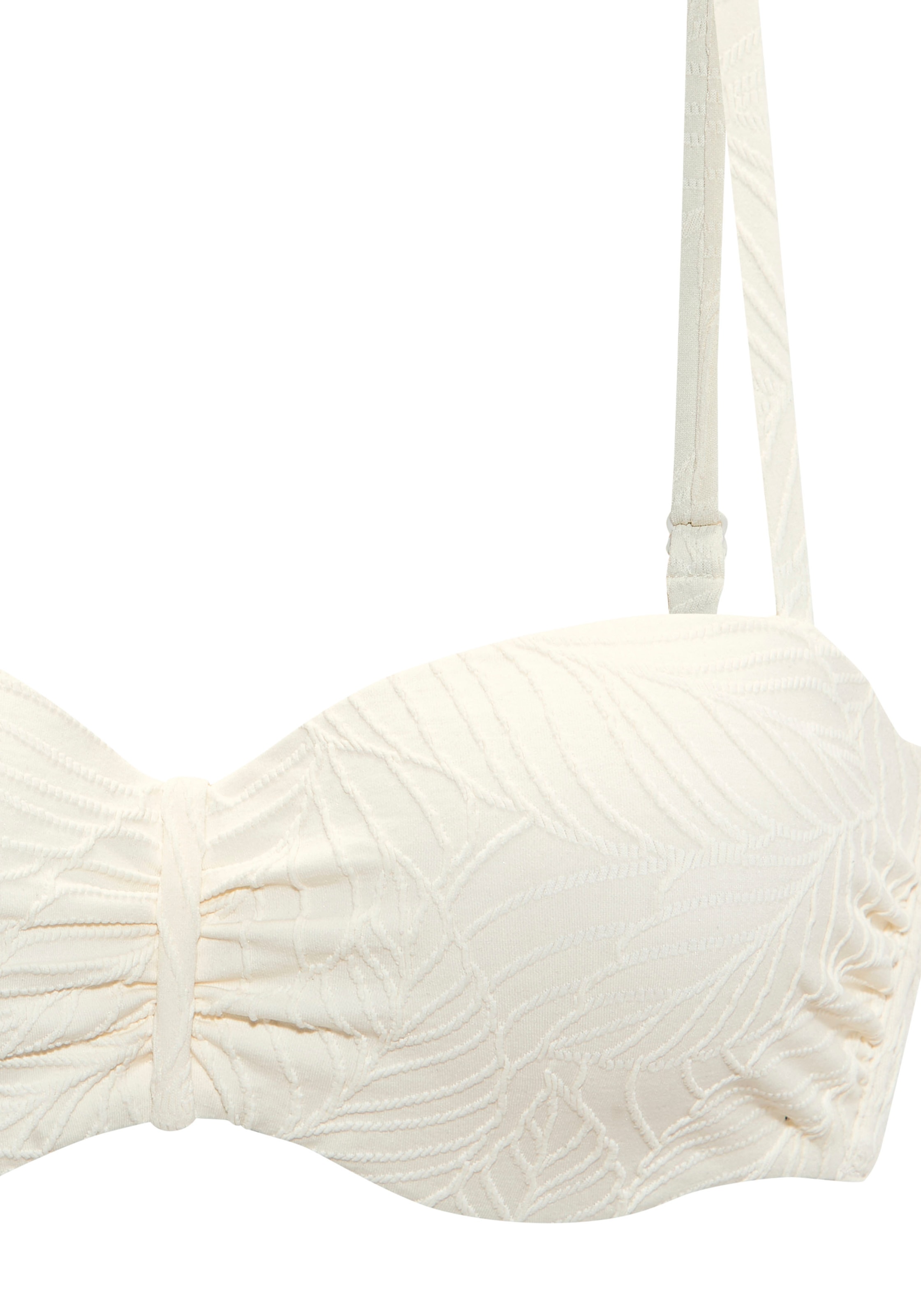 LASCANA Bügel-Bandeau-Bikini-Top »Fay«, aus eleganter Strukturware