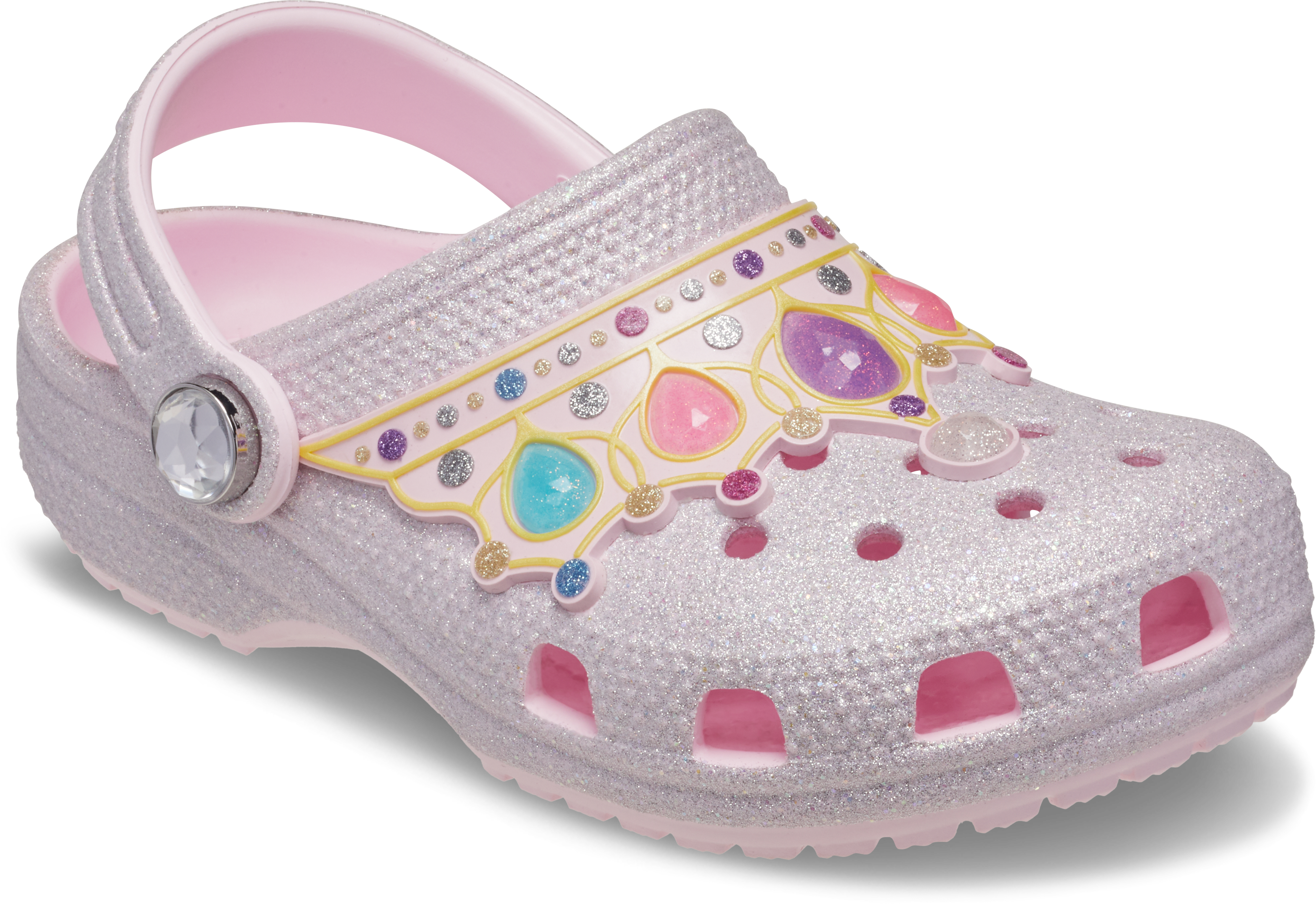 Crocs Clog "Classic IAM Princess Clog" Schlupfschuh, Hausschuh mit schwenkbarem Fersenriemen, Luftöffnungen