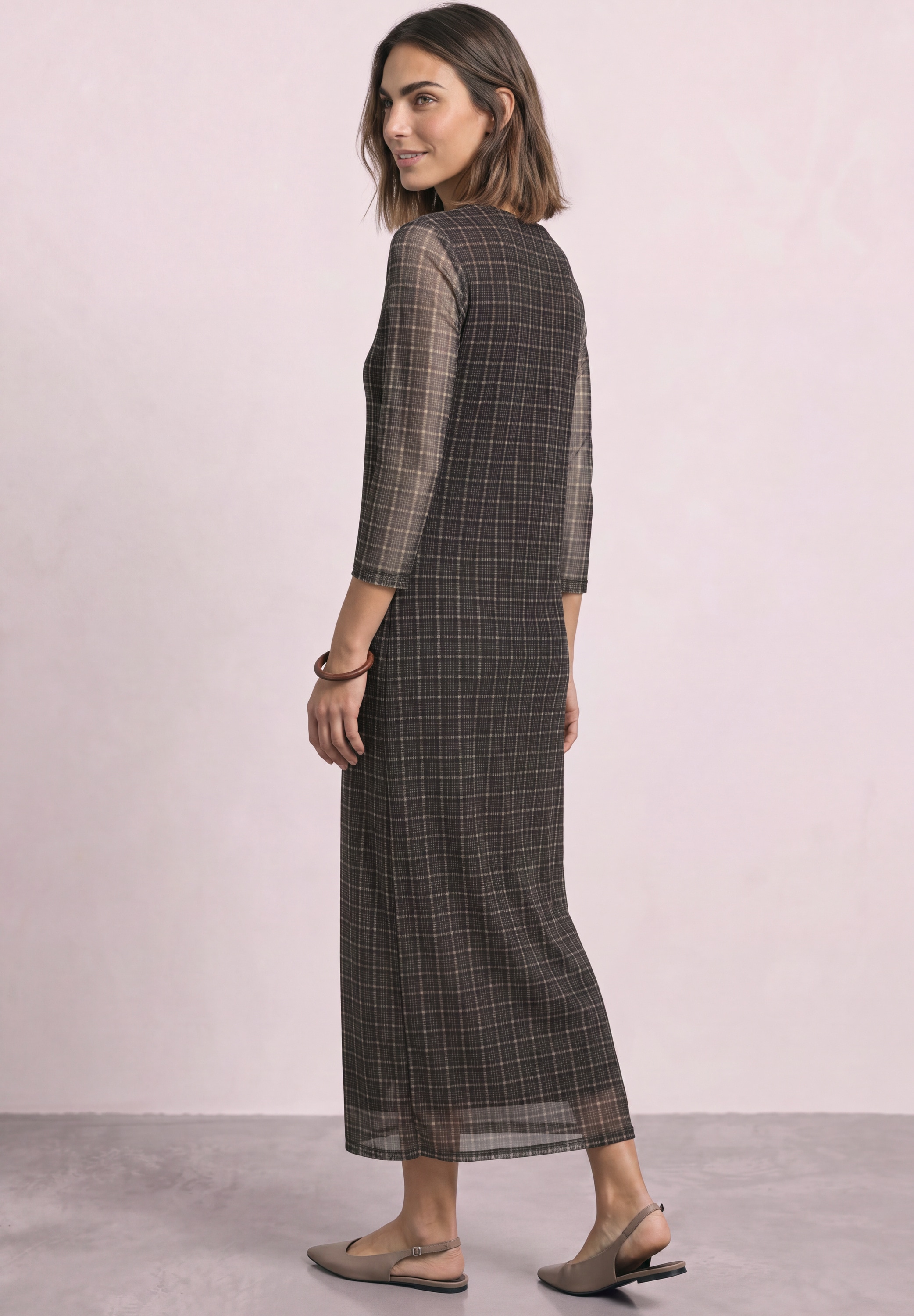 STREET ONE Midikleid Ohne Taschen aus Mesh