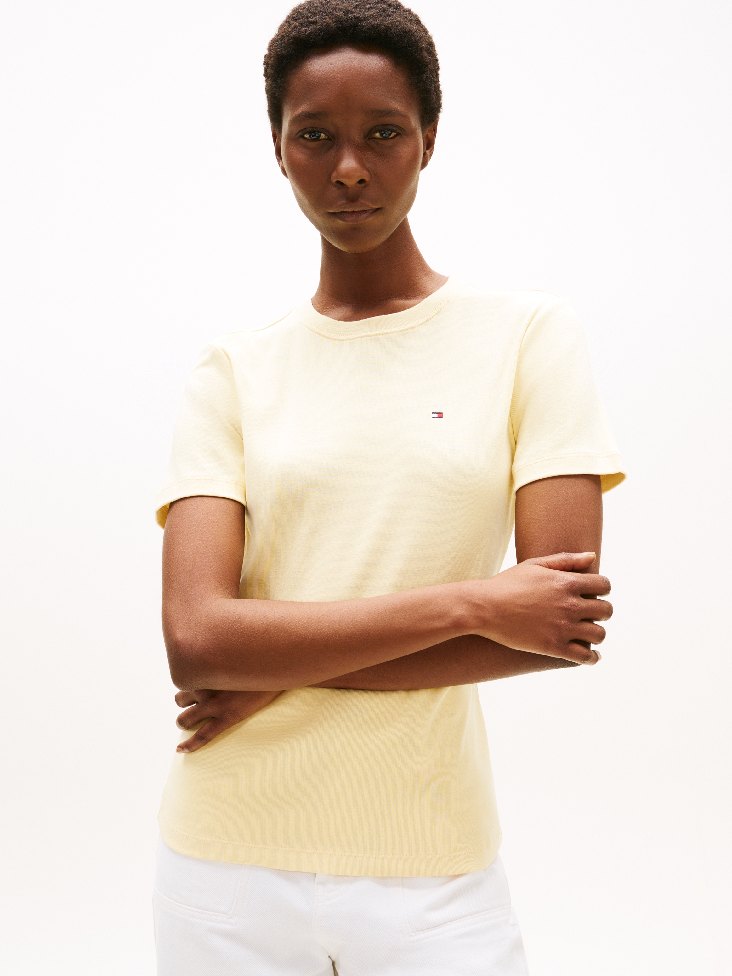 Tommy Hilfiger T-Shirt "SLIM CODY C-NK SS", mit Logostickerei günstig online kaufen
