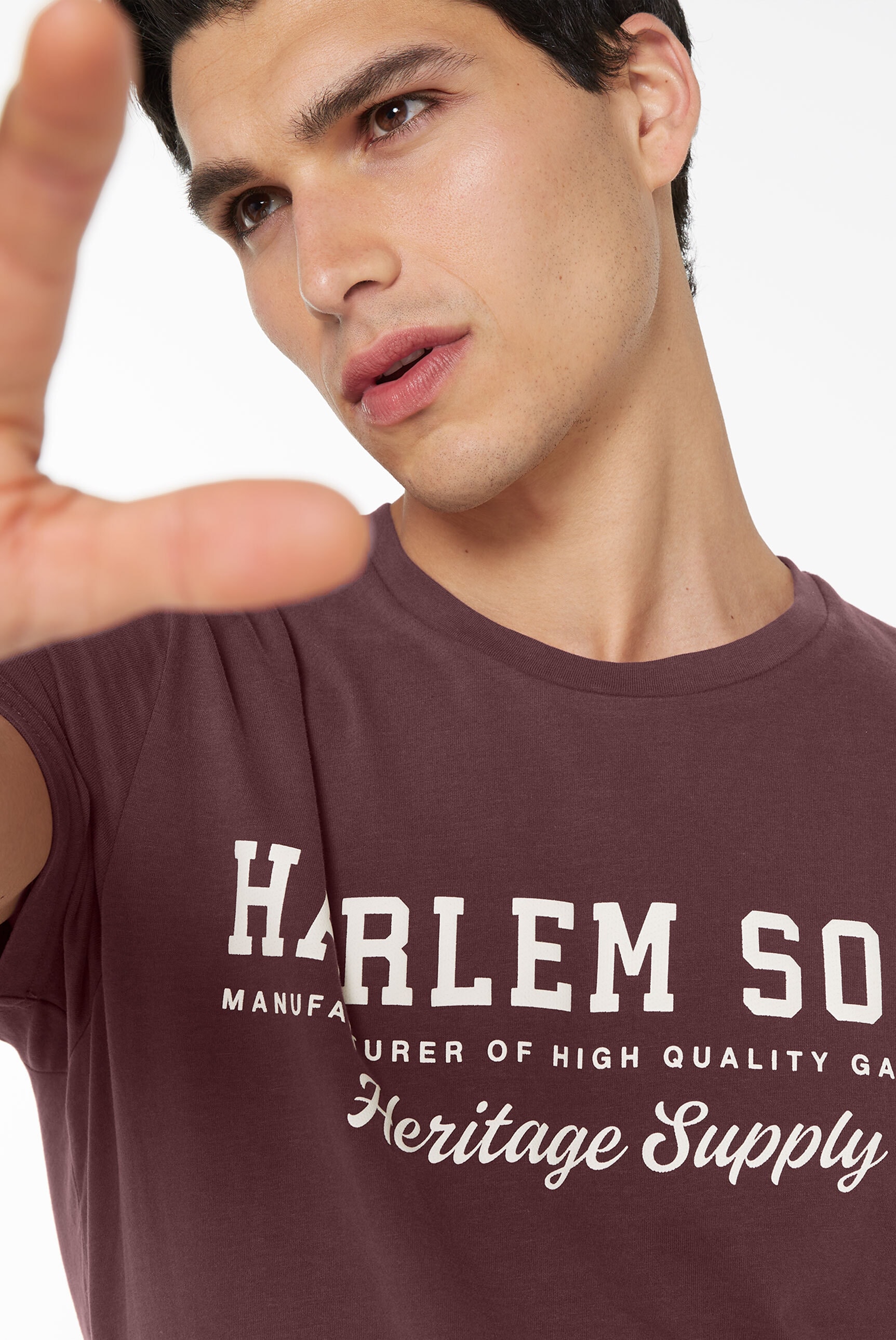 Harlem Soul Rundhalsshirt, aus Baumwolle