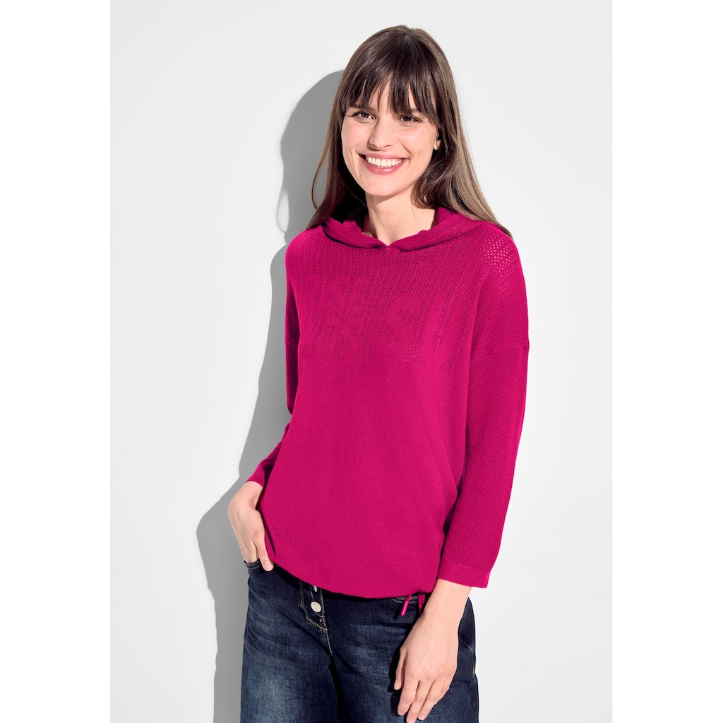 Cecil Kapuzenpullover, mit Mesh-Elementen