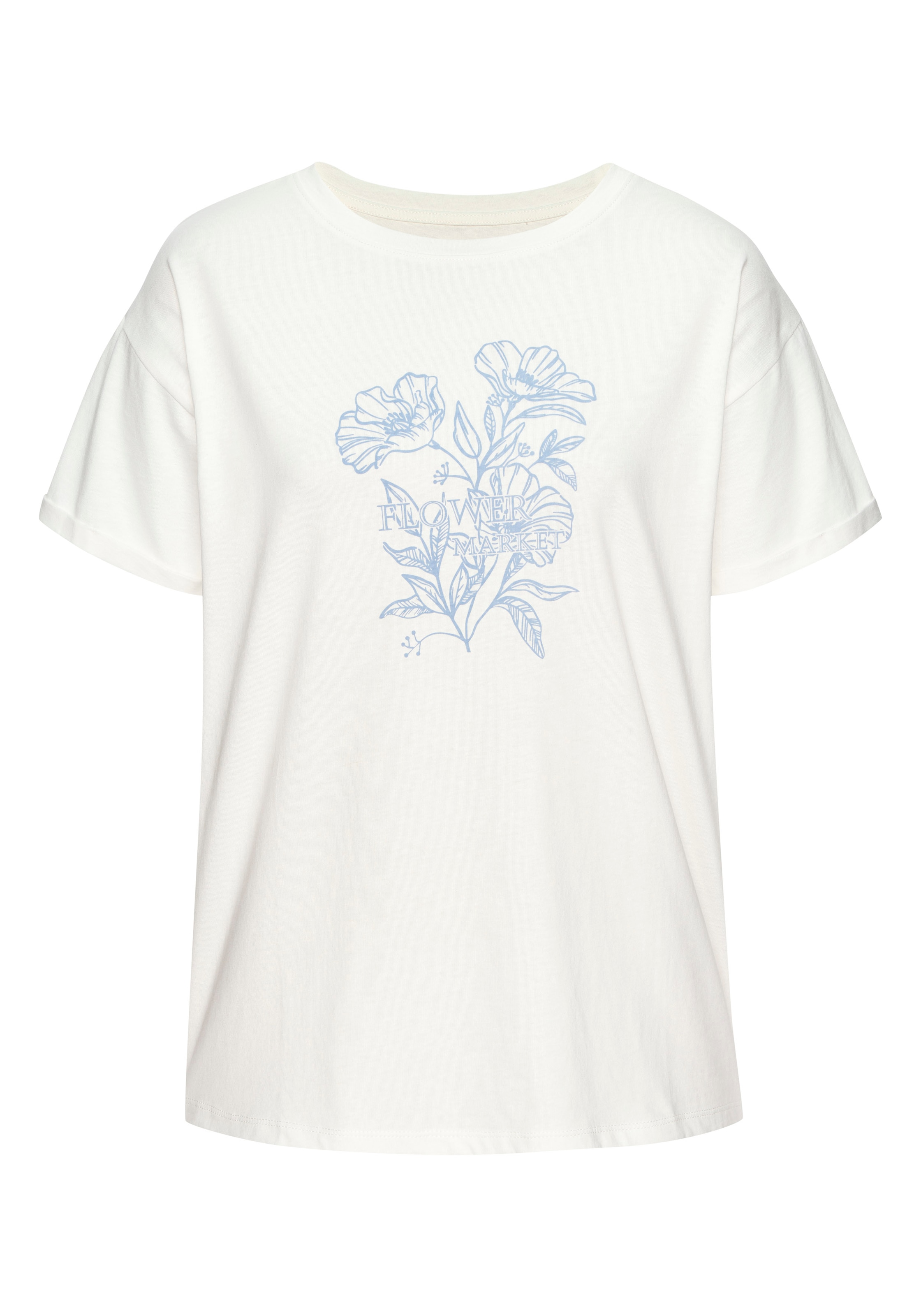 Vivance T-Shirt »mit Frontdruck« aus hochwertiger Bio-Baumwolle