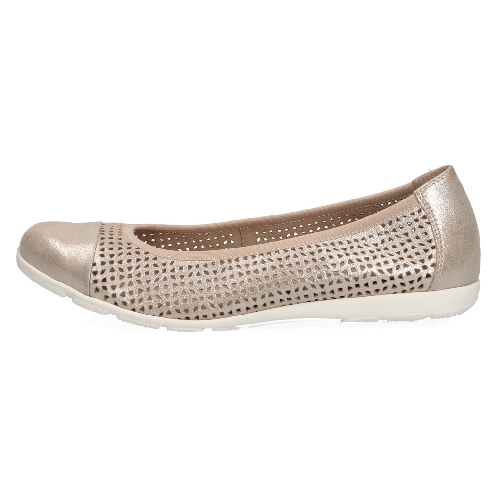 Caprice Ballerina, Slipper, Sommerschuh, Schlupfschuh mit Perforation