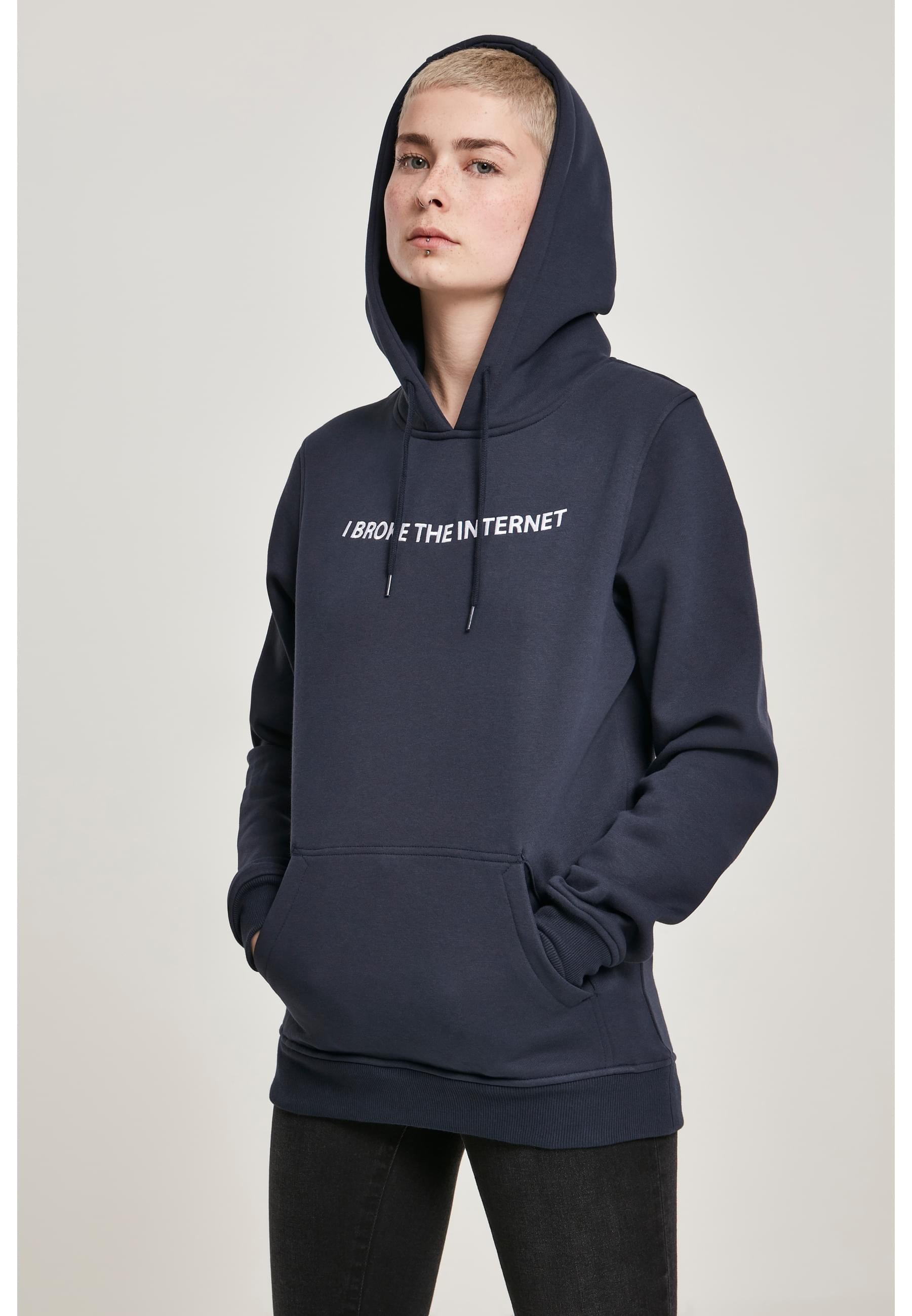 MisterTee Kapuzenpullover »MisterTee Damen Ladies I broke Hoody«, (1 tlg.)
