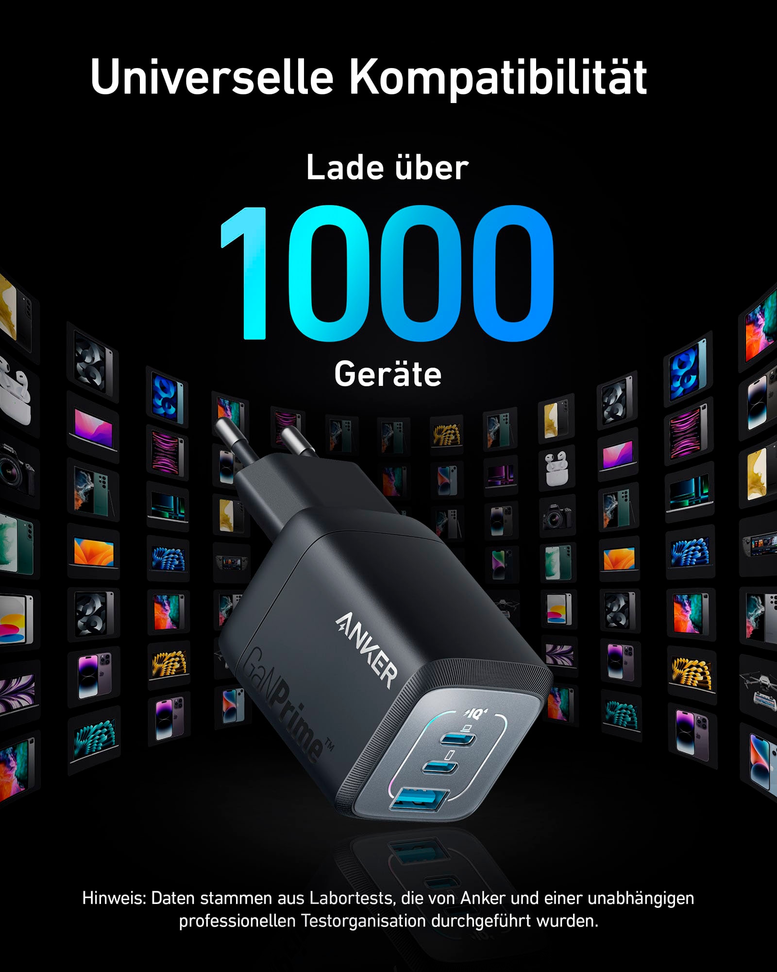 Anker USB-Ladegerät »Prime 67W GaN (3 Ports)«