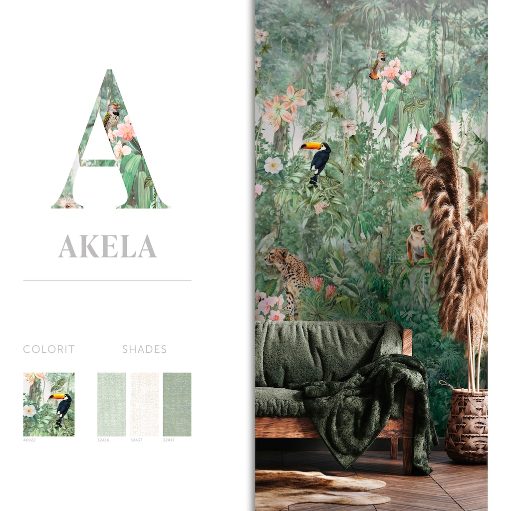 Marburg Fototapete »Akela«, matt, moderne Vliestapete für Wohnzimmer Schlafzimmer Küche