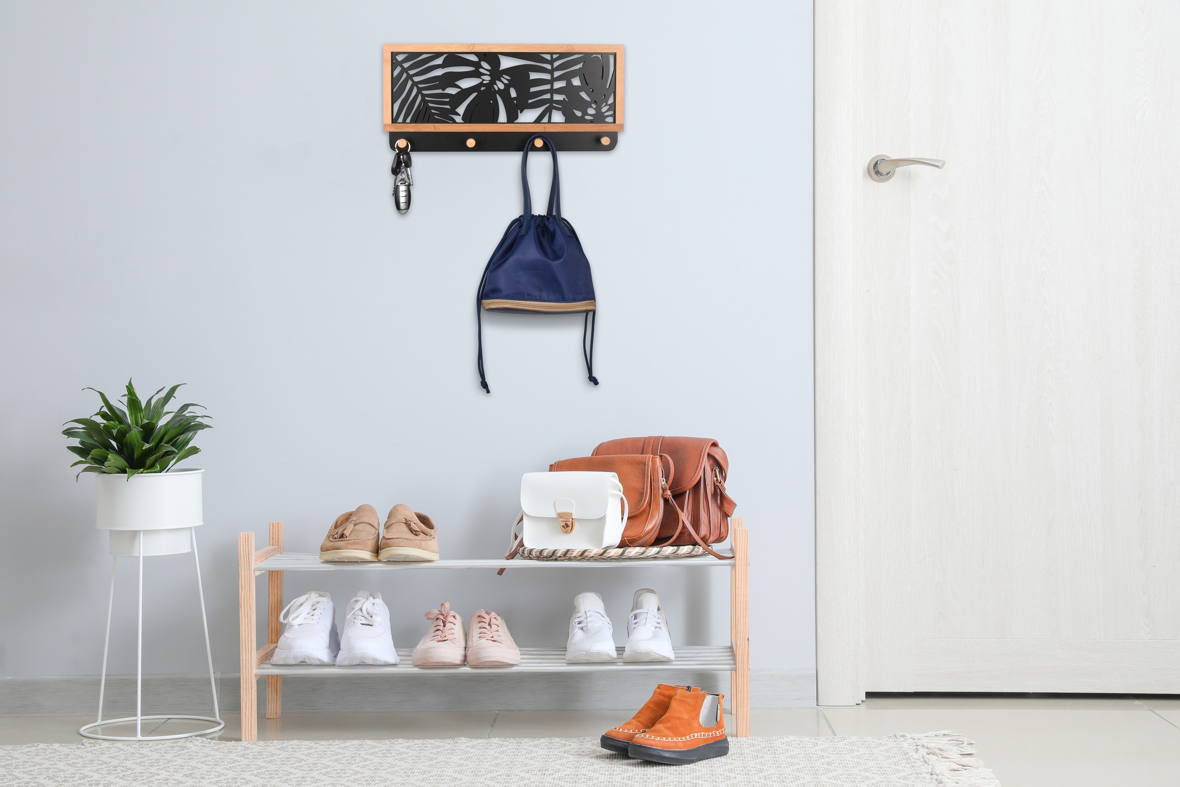 MIRRORS AND MORE Wandgarderobe "Leika" 1 Stk. tlg. günstig online kaufen