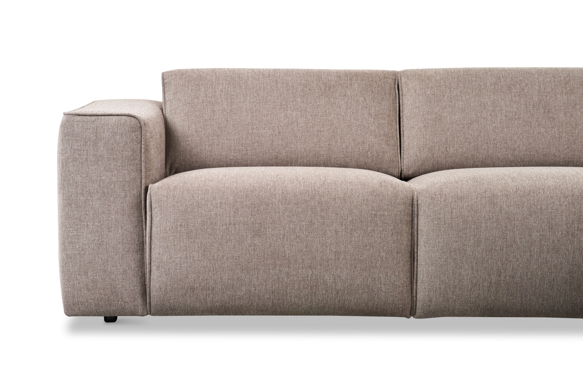 andas Ecksofa »Noord«, mit Kedernaht, in einem Soft-Touch Bezug