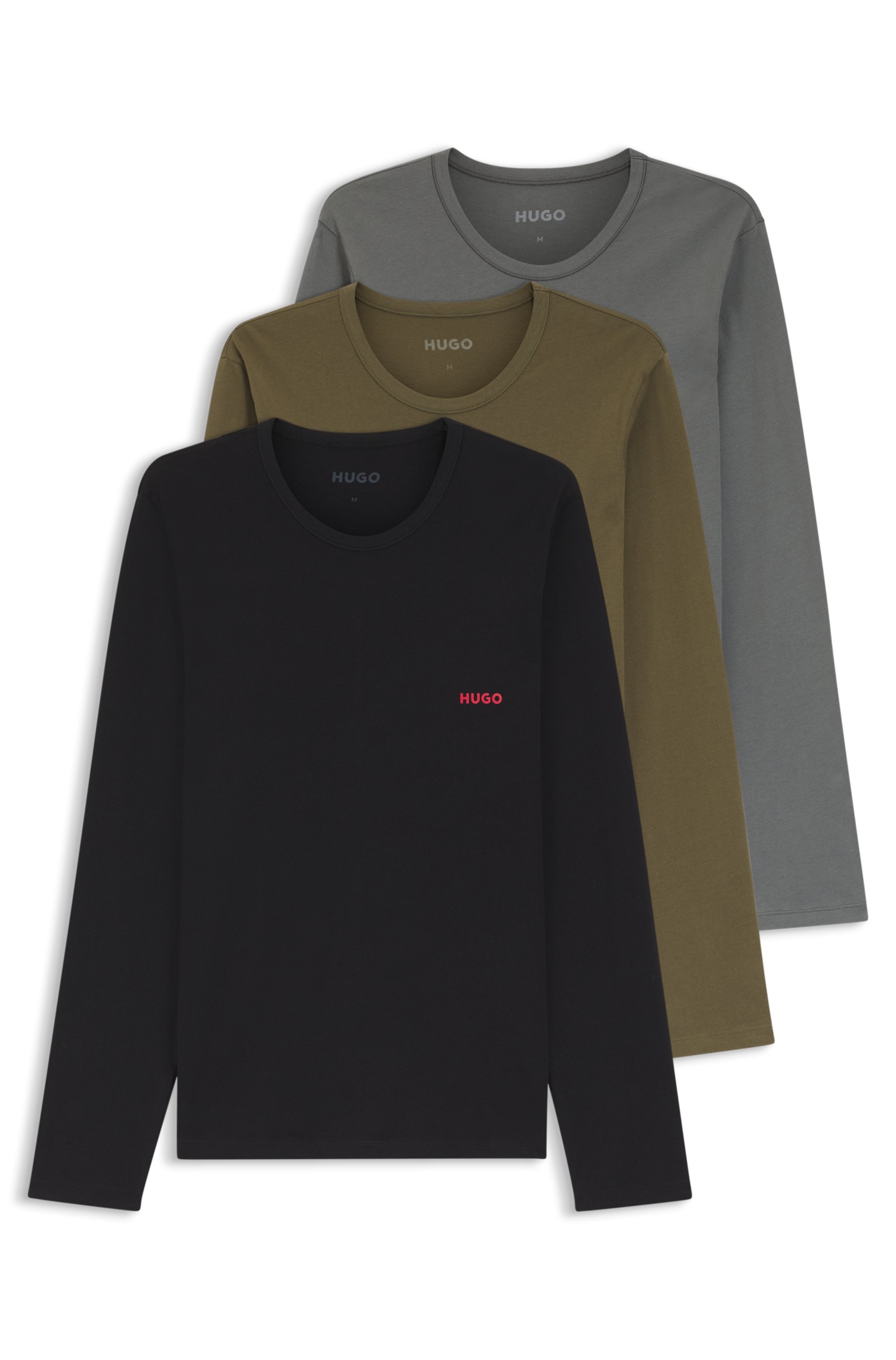 HUGO Underwear Langarmshirt "LS-SHIRT RN TRIPLET" Set, 3er Pack günstig online kaufen