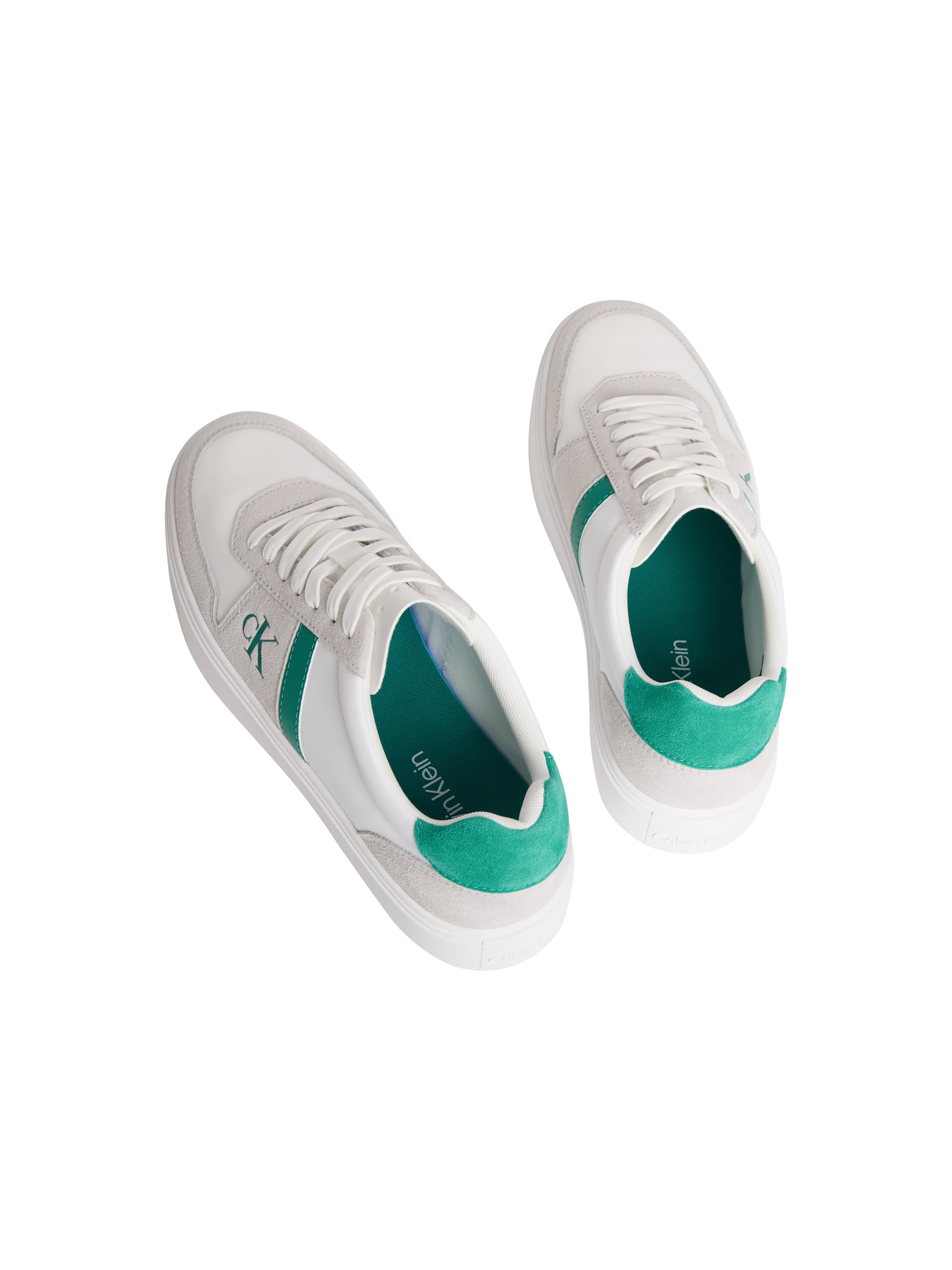 Calvin Klein Jeans Sneaker »CLASSIC CUPS LACE MIX EMB TONGUE«  Schnürschuh, Basket-Sneaker, Freizeitschuh in sportiver Optik