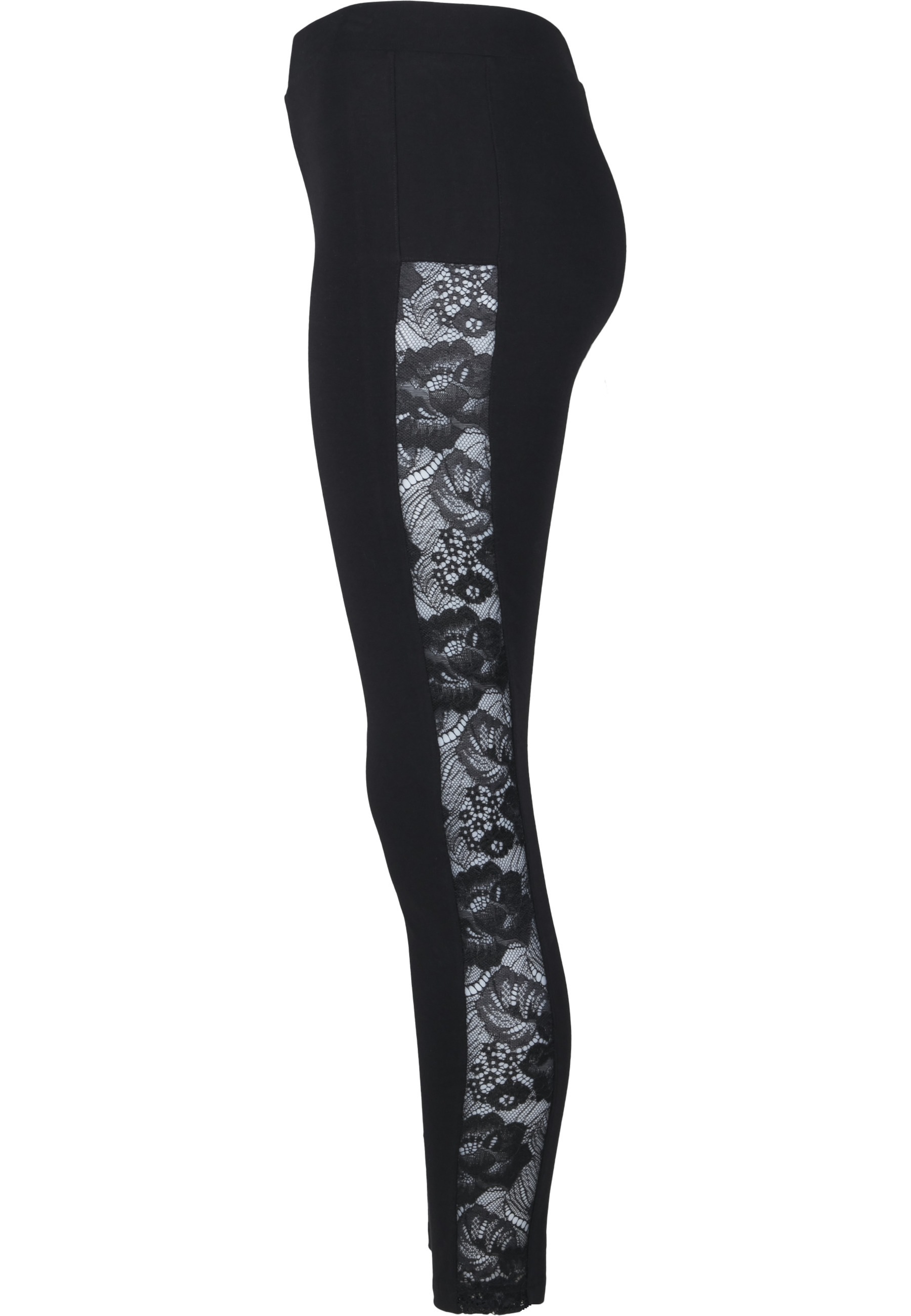 URBAN CLASSICS Leggings »Urban Classics Damen Ladies Lace Striped Leggings«