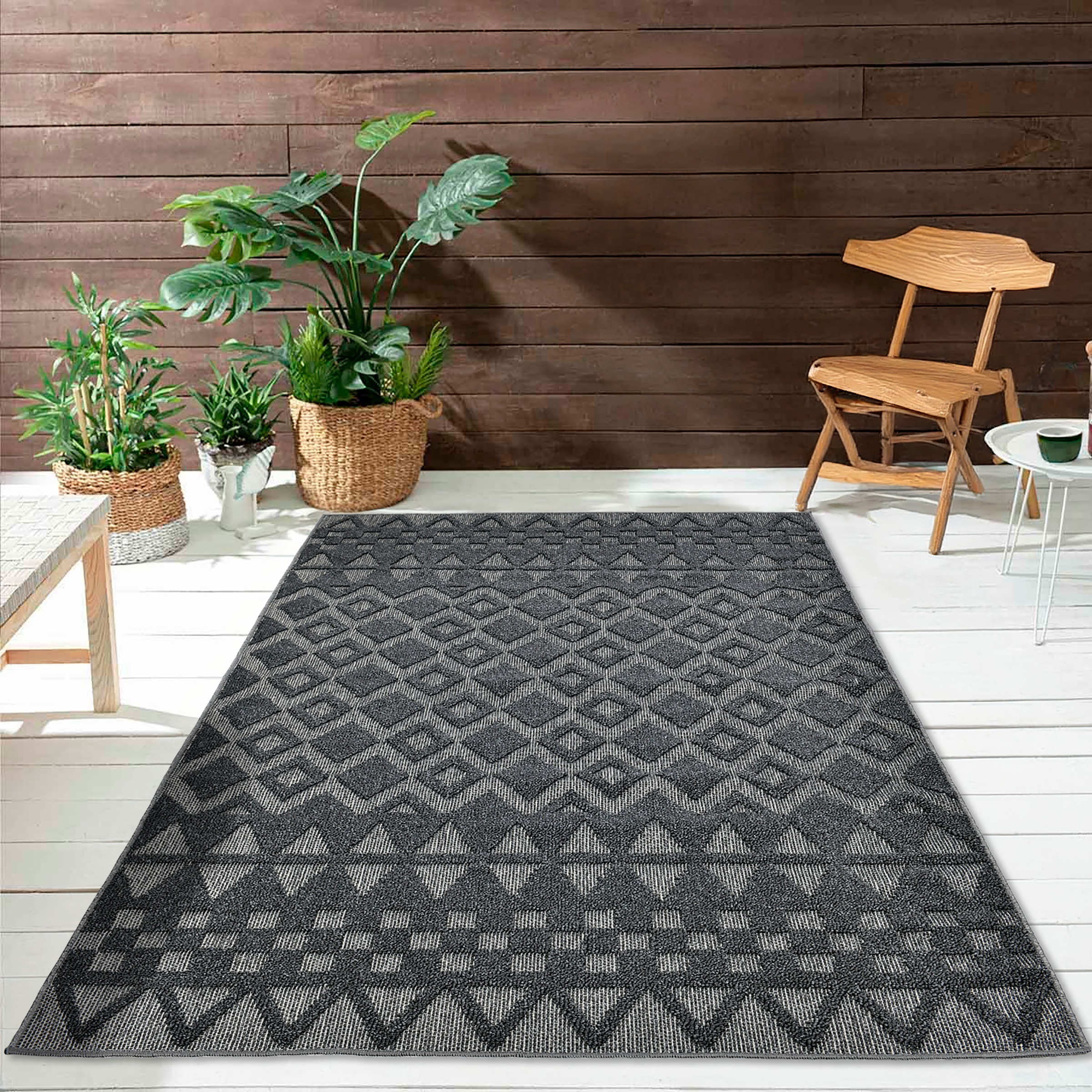 my home Teppich "Juliane Outdoor auch für Küche oder Esszimmer" rechteckig günstig online kaufen